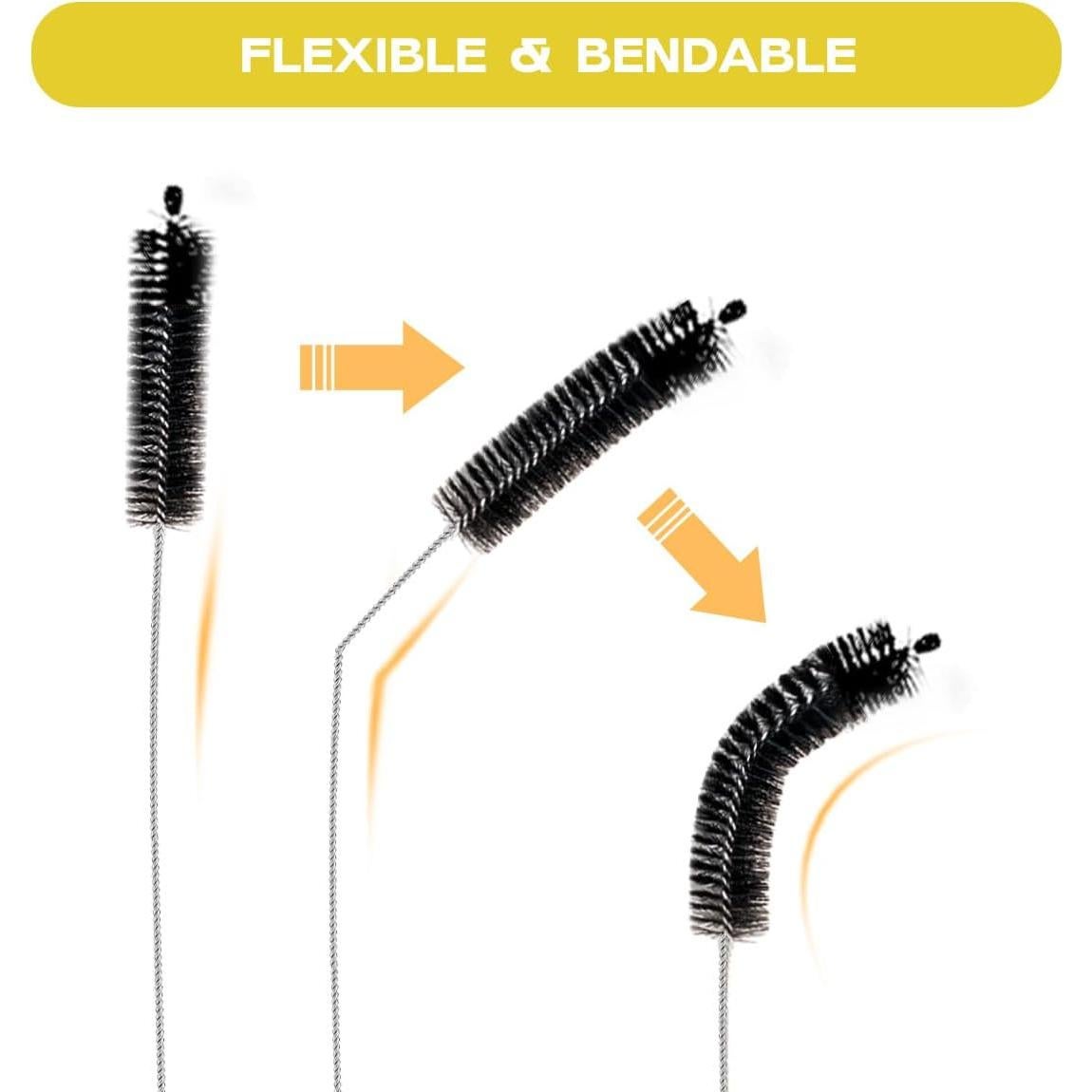 Juego de Cepillos Limpiadores de Pajitas 6 Piezas FAMILIA DE CEPILLOS