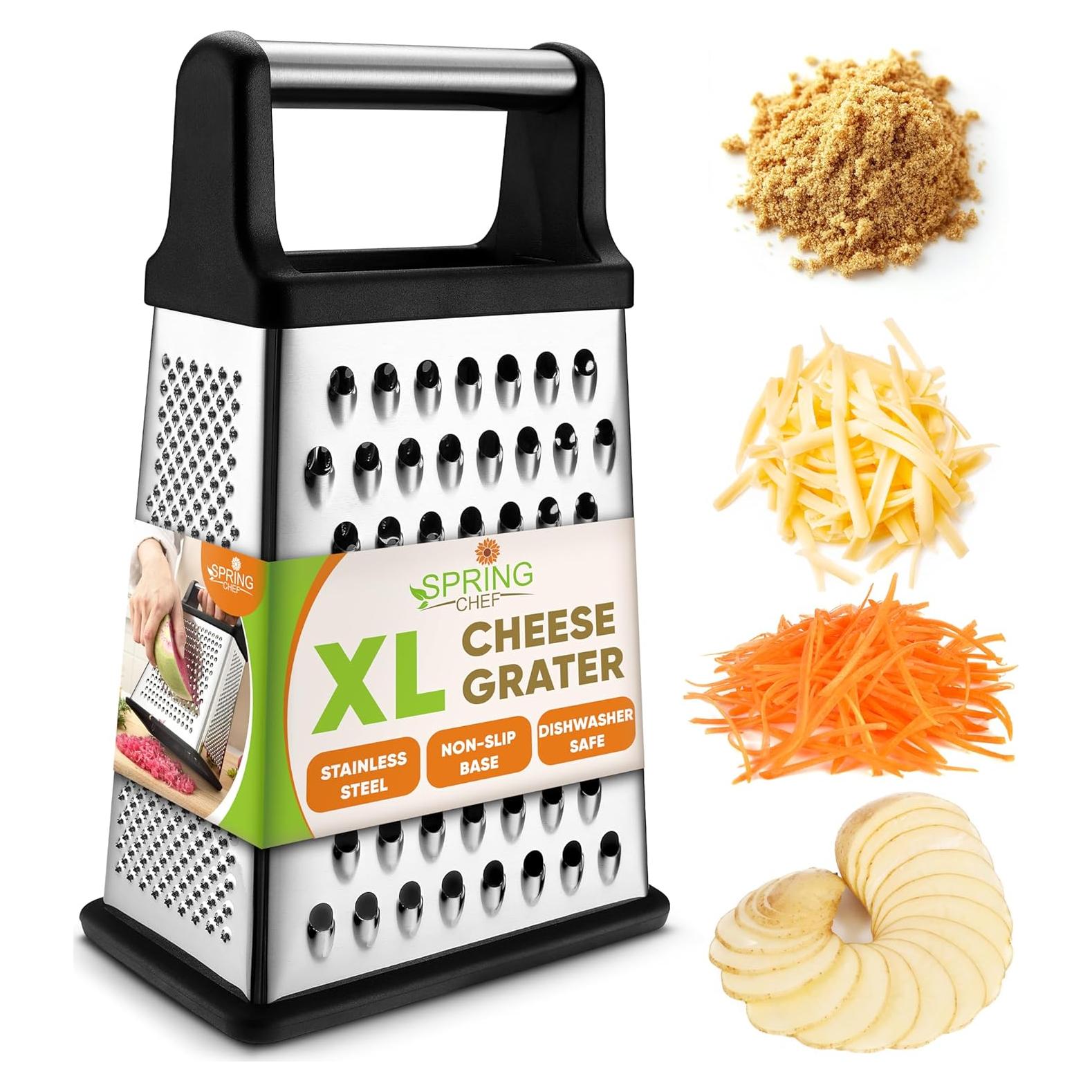 Rallador de Queso Profesional Spring Chef XL Acero Inoxidable