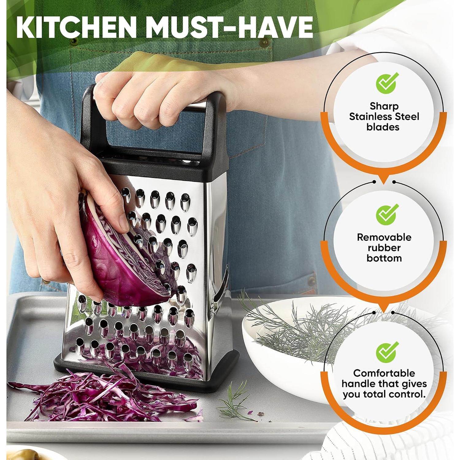 Rallador de Queso Profesional Spring Chef XL Acero Inoxidable