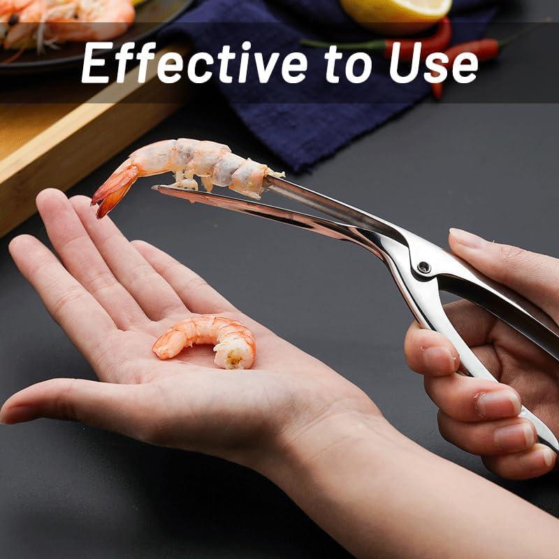 Paquete de 2 Herramientas de Acero Inoxidable Yopolaz para Limpiar Camarones