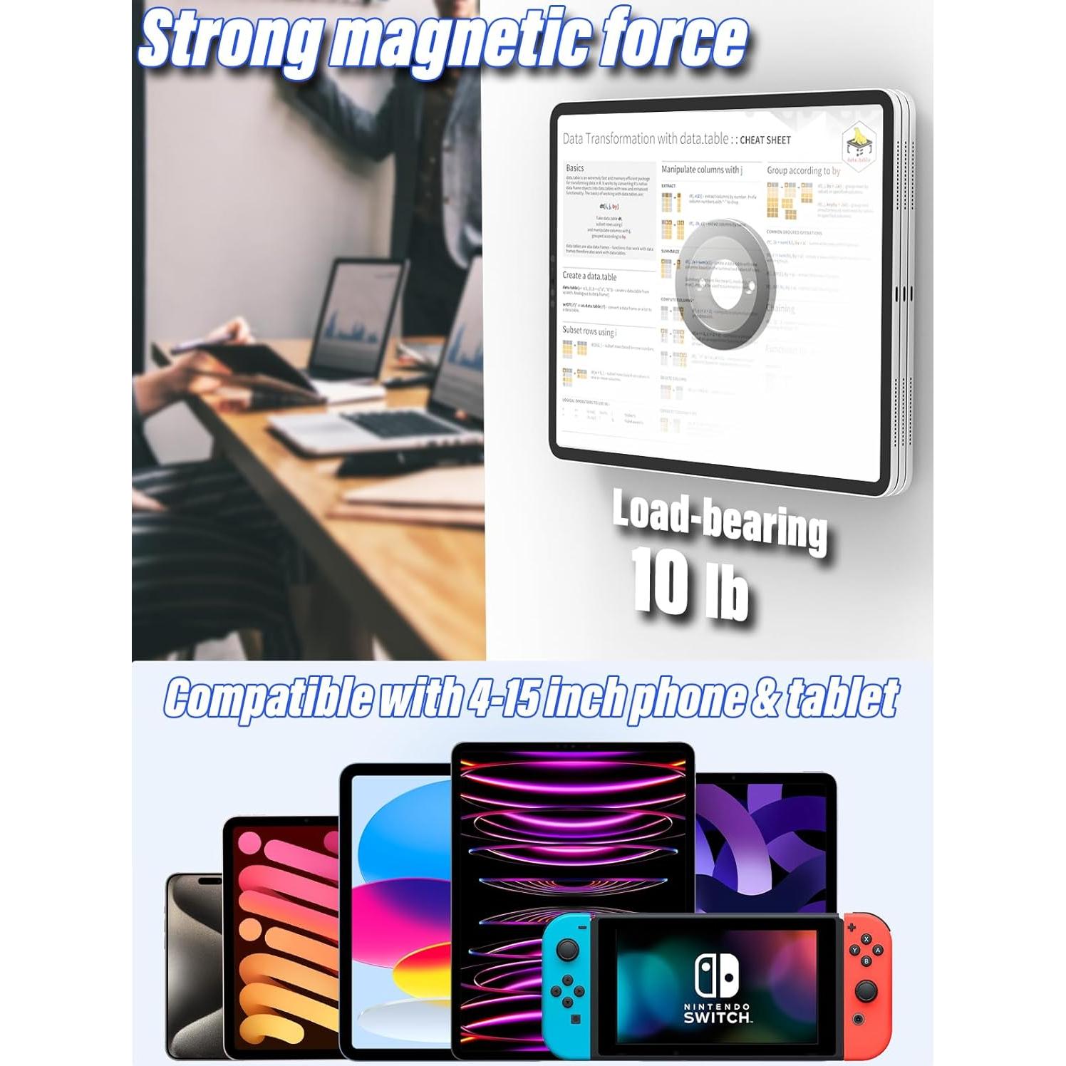 Soporte Magnético de Pared LYFICCS para Tabletas y Móviles