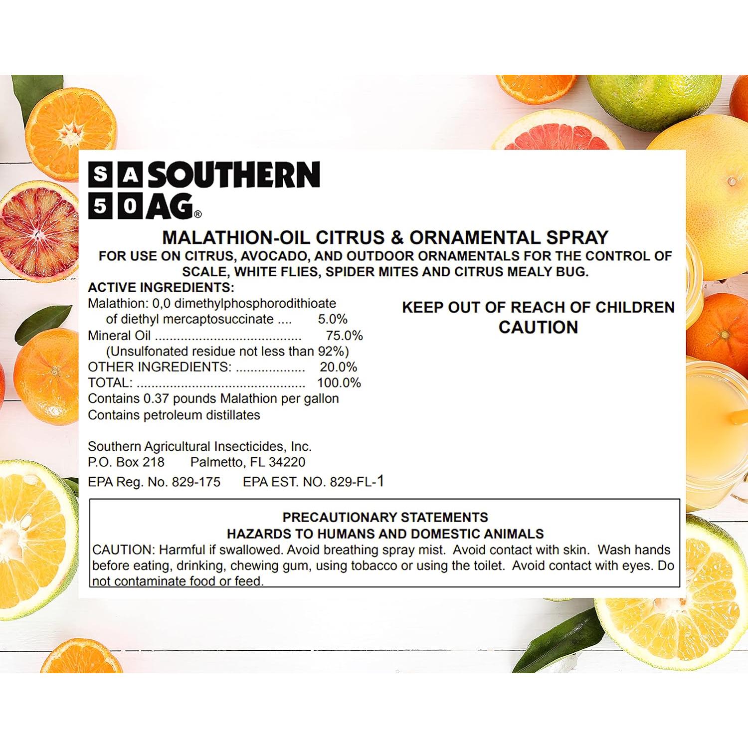 Insecticida Malathion-Oil Southern Ag 473ml para Cítricos