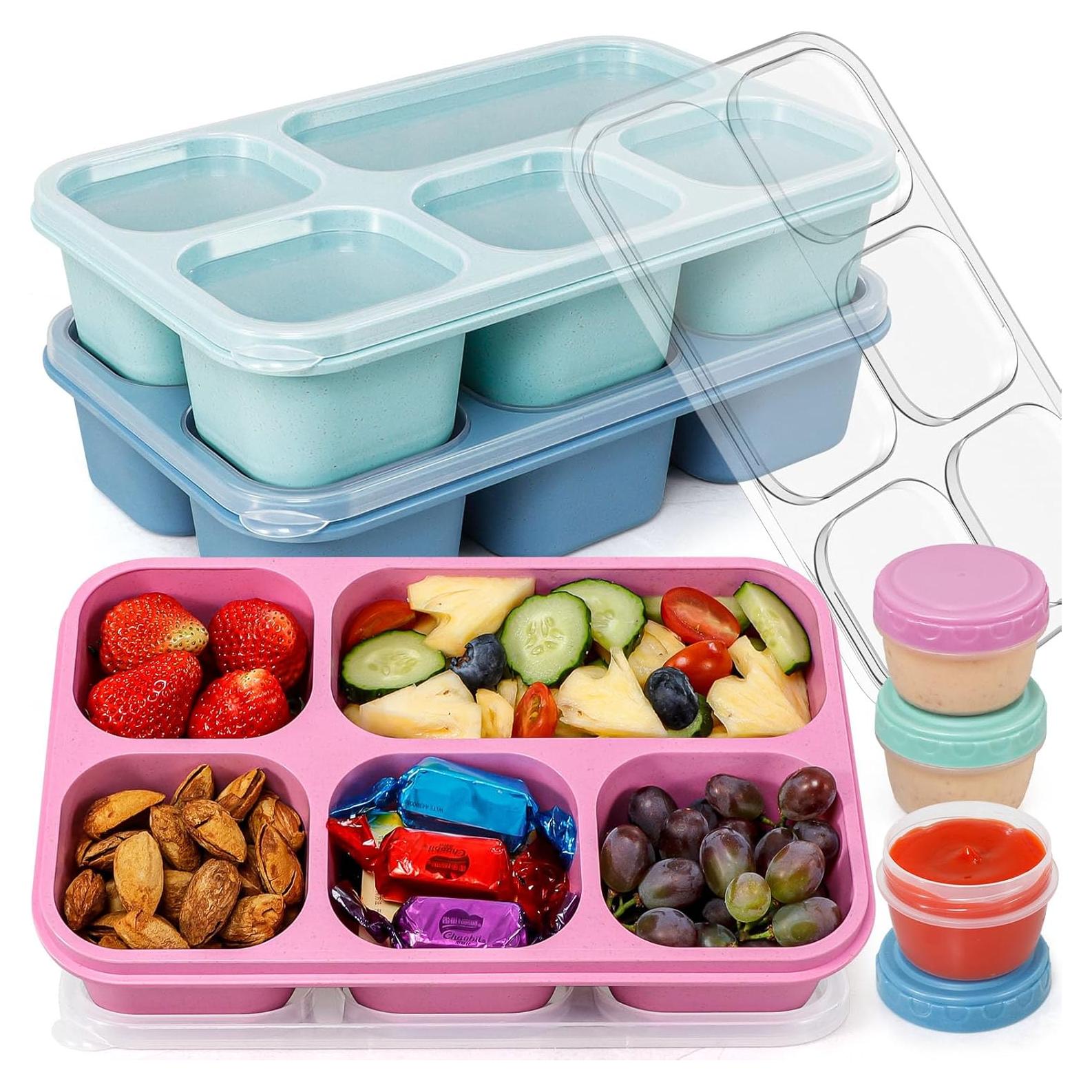 Contenedor de Almuerzo Caperci Bento Box 3 Piezas 5 Compartimentos