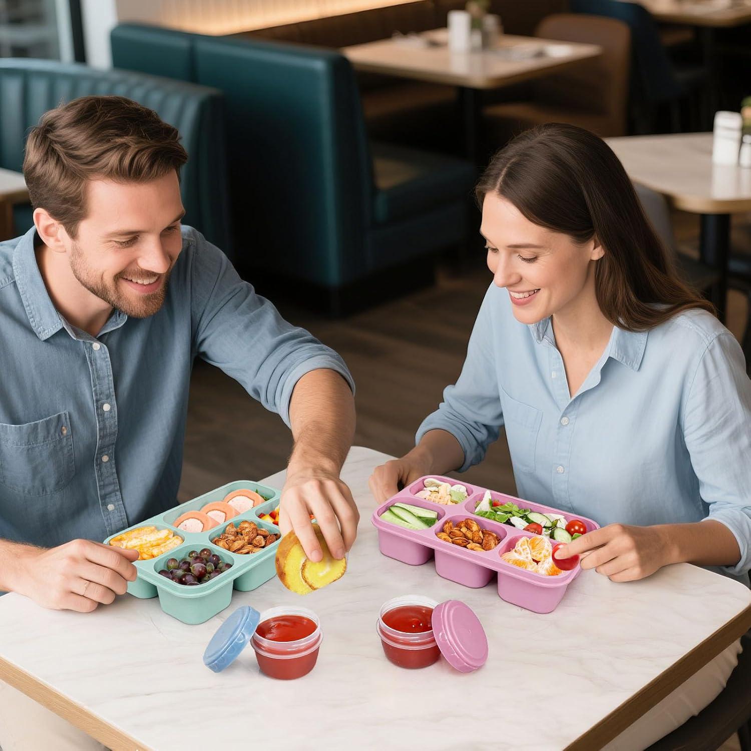 Contenedor de Almuerzo Caperci Bento Box 3 Piezas 5 Compartimentos