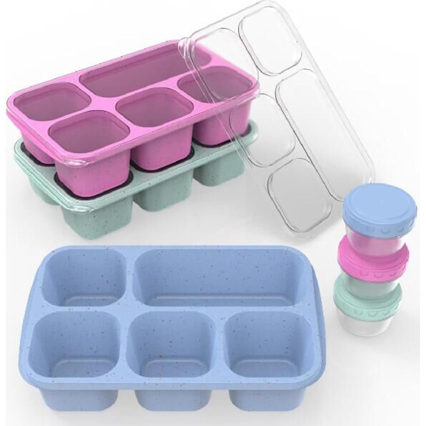 Contenedor de Almuerzo Caperci Bento Box 3 Piezas 5 Compartimentos