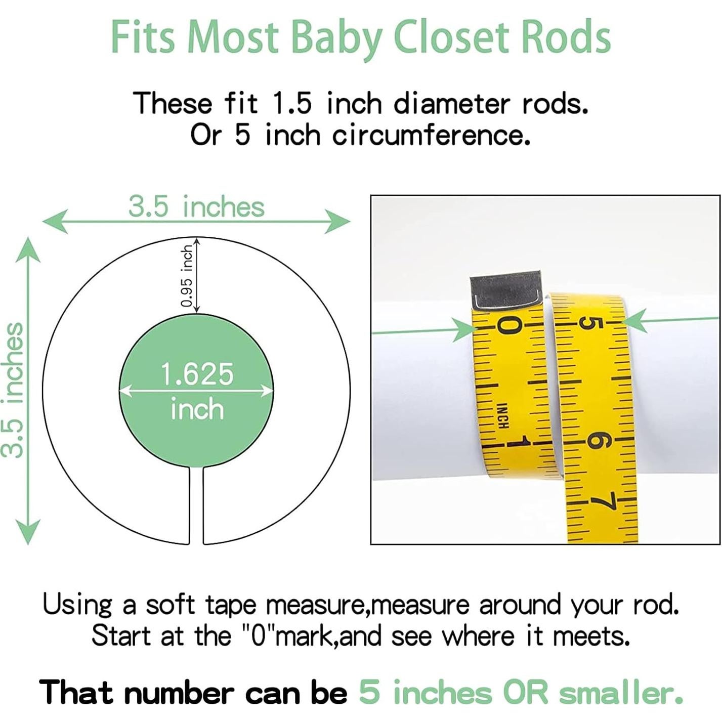 Divisores de Armario para Bebés Pro Goleem 6 PCS Organizador Blanco