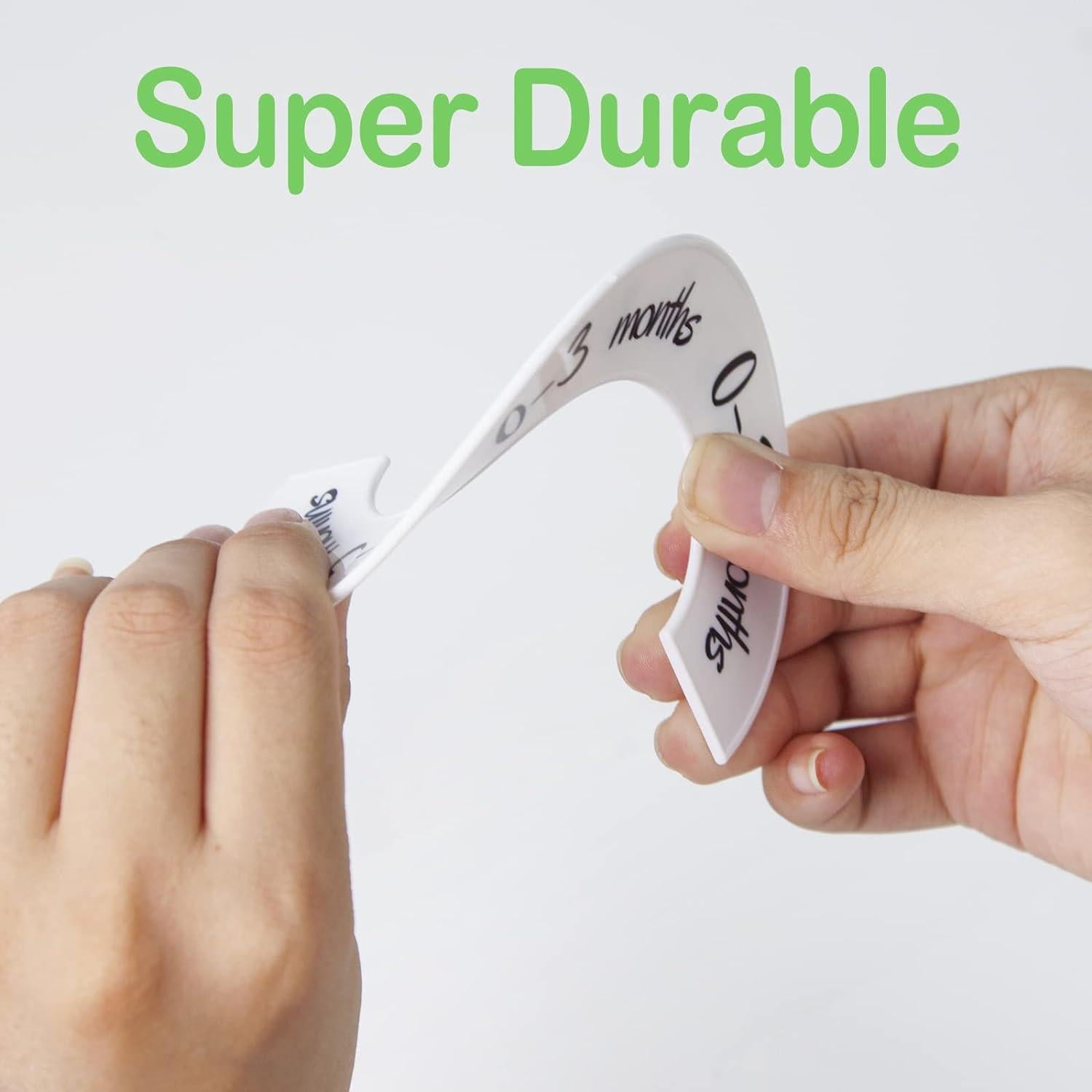 Divisores de Armario para Bebés Pro Goleem 6 PCS Organizador Blanco