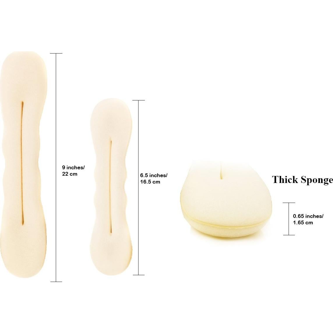 Hacedor de Moño Esponja Beige Rubia 4 Piezas Beaute Galleria