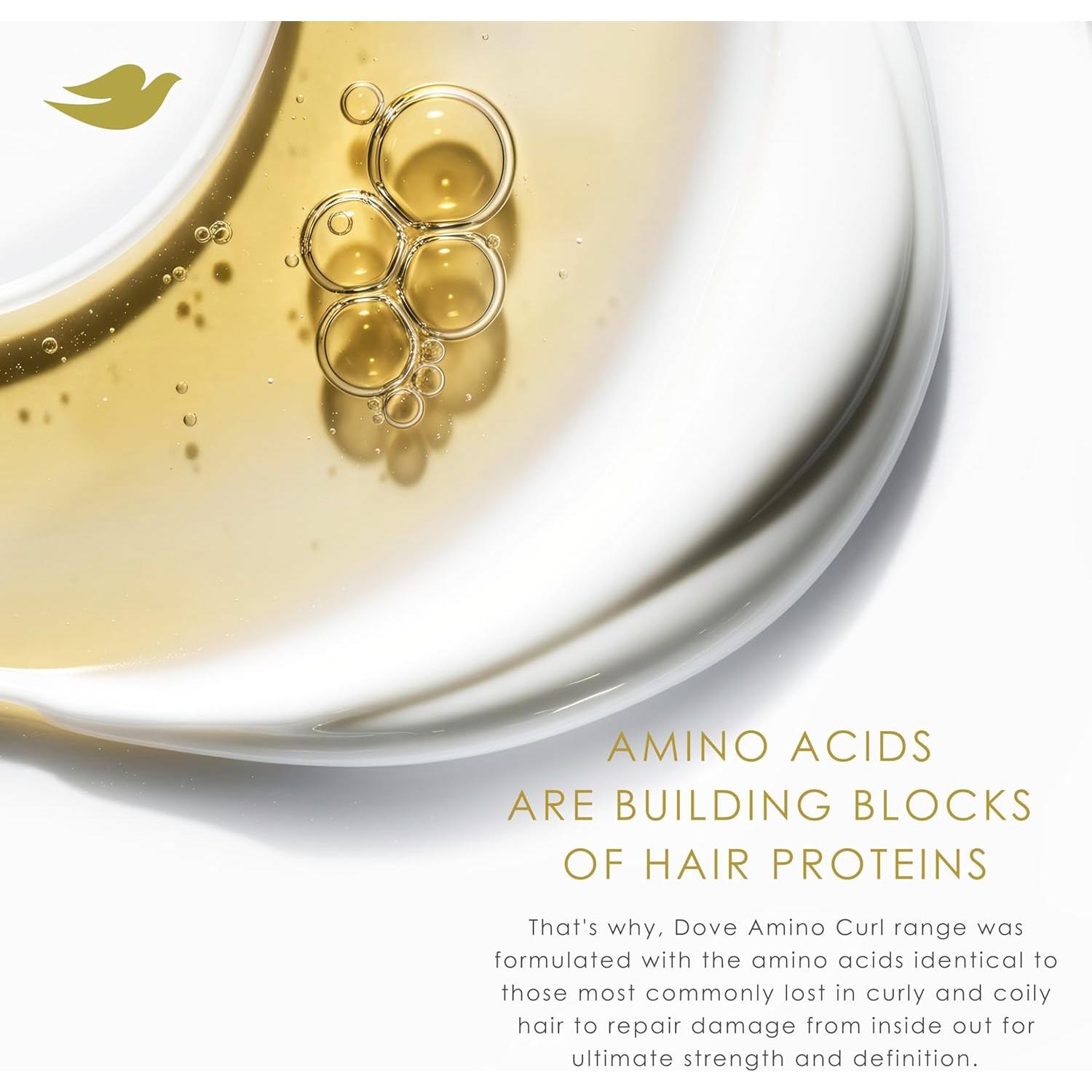 Mascarilla Dove Amino Curl Repair 10 en 1 272 ml para Cabello Rizado