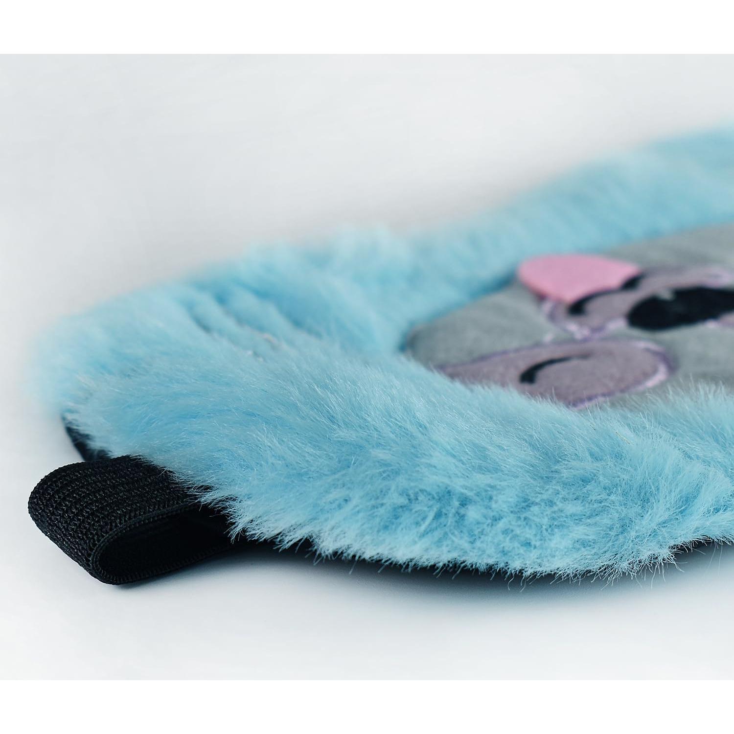 Máscara para dormir Ynaize perezoso azul suave 20x8 cm