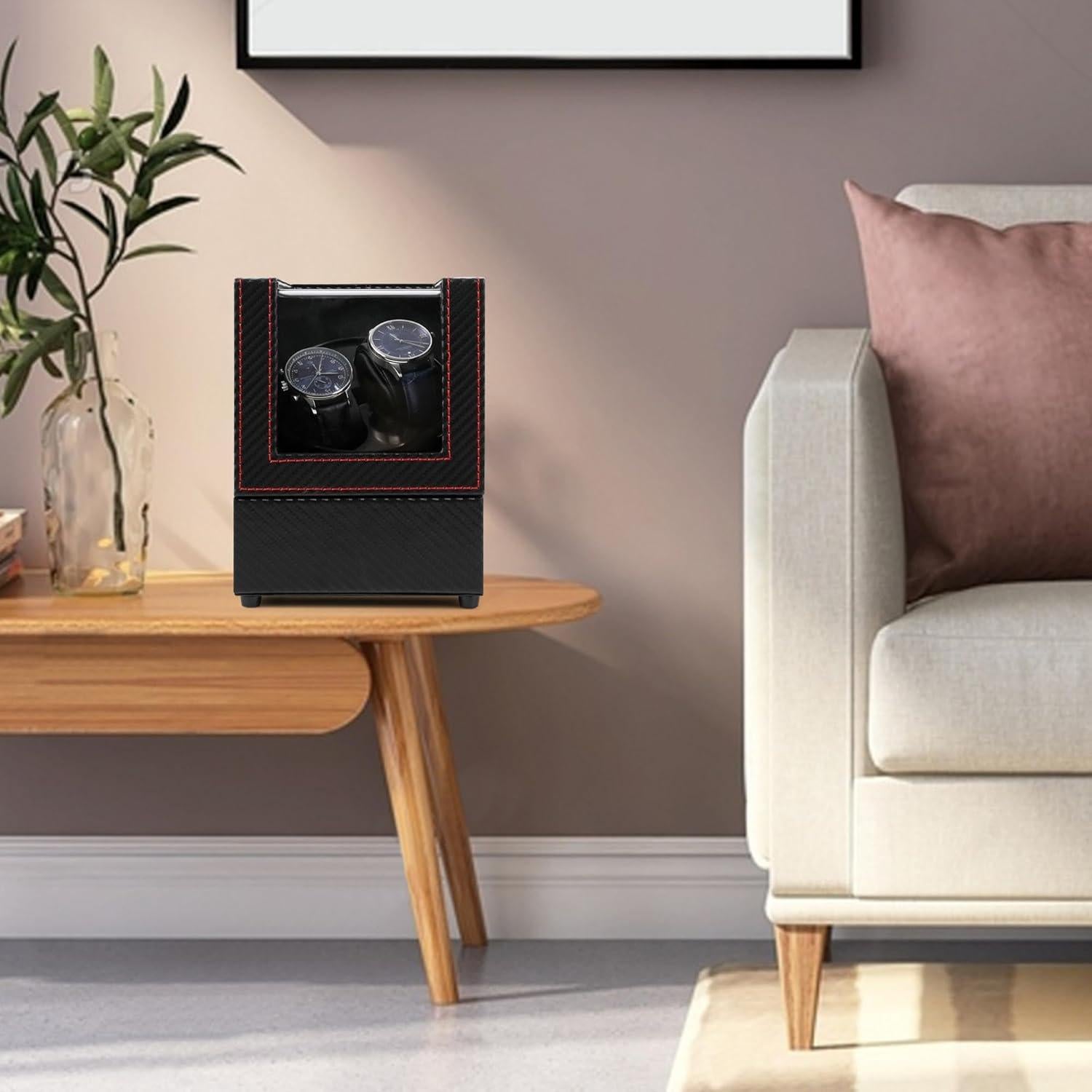 Enrollador Automático de Reloj Kalawen Doble para Relojes Mecánicos