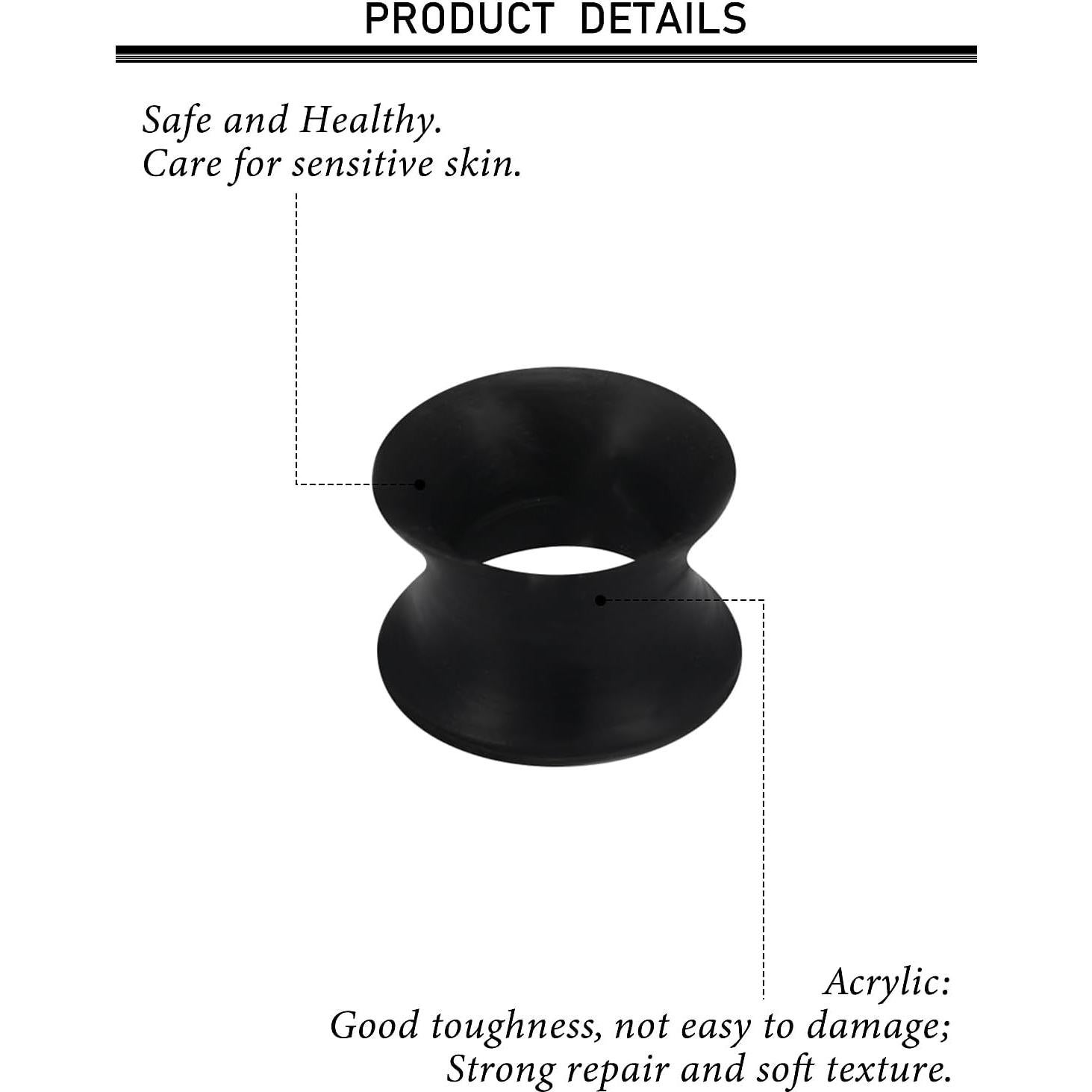 Tapones de Silicona 00G Kwoencxi para Oídos - 6 Pares