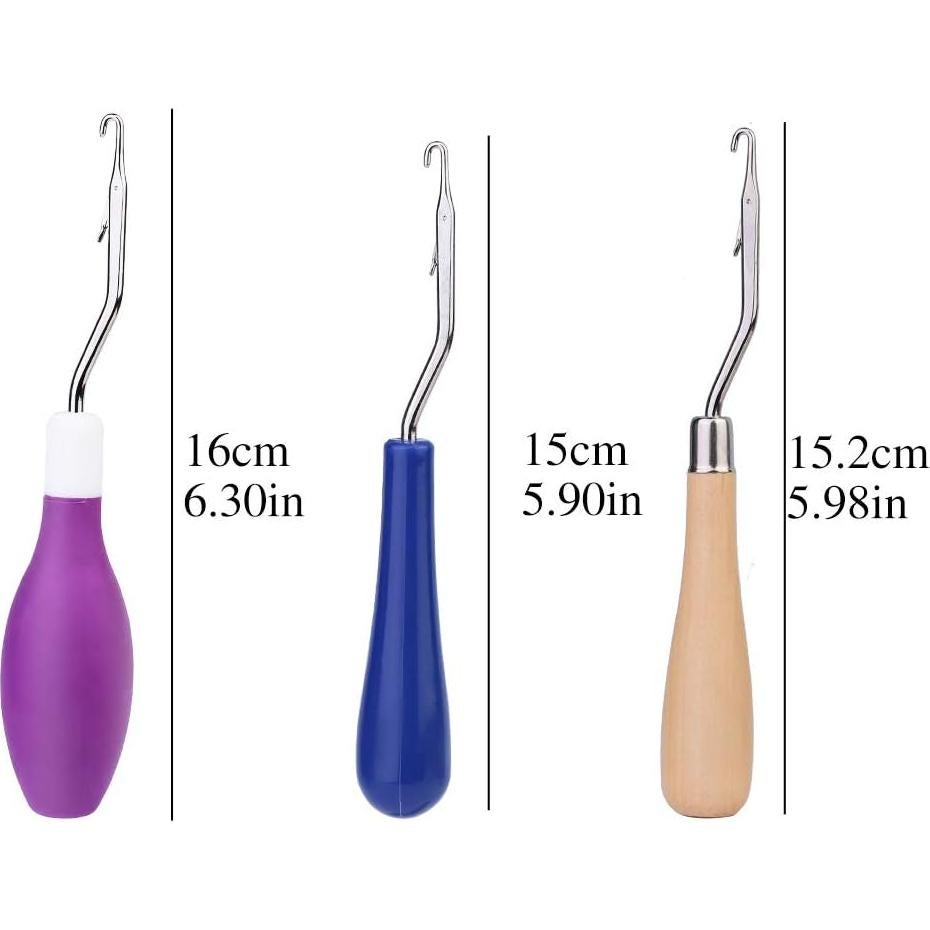 Juego de Ganchos de Crochet MORFEN 19 Piezas para Dreadlocks