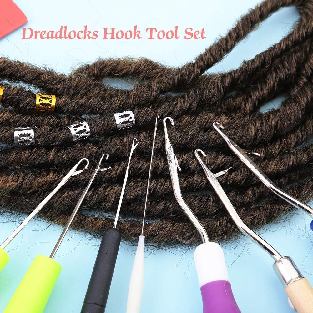 Juego de Ganchos de Crochet MORFEN 19 Piezas para Dreadlocks
