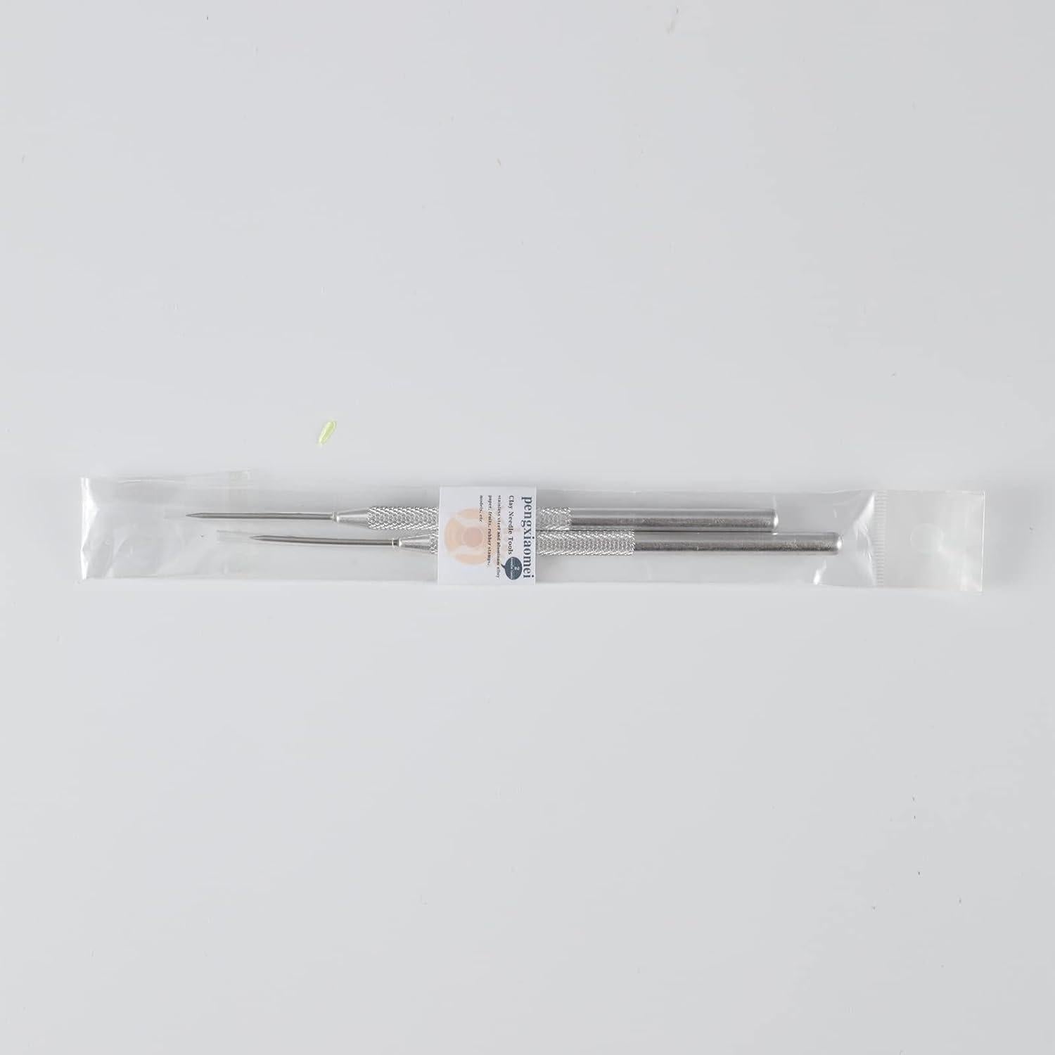 Herramientas de Aguja de Arcilla Pengxiaomei - 2 Piezas 13.5cm