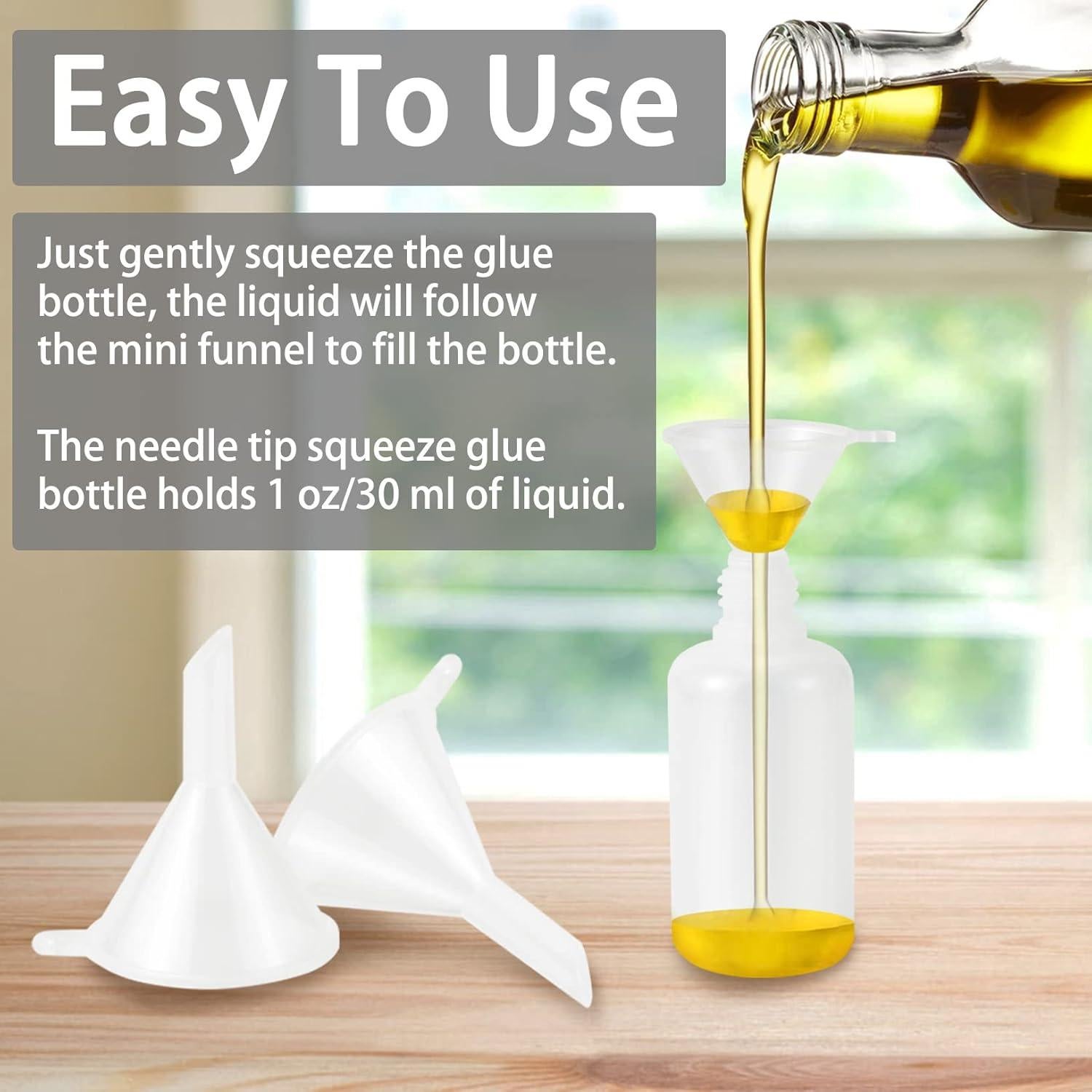18 Botellas Aplicadoras de Pegamento 10ML YEAJOIN con Punta de Aguja