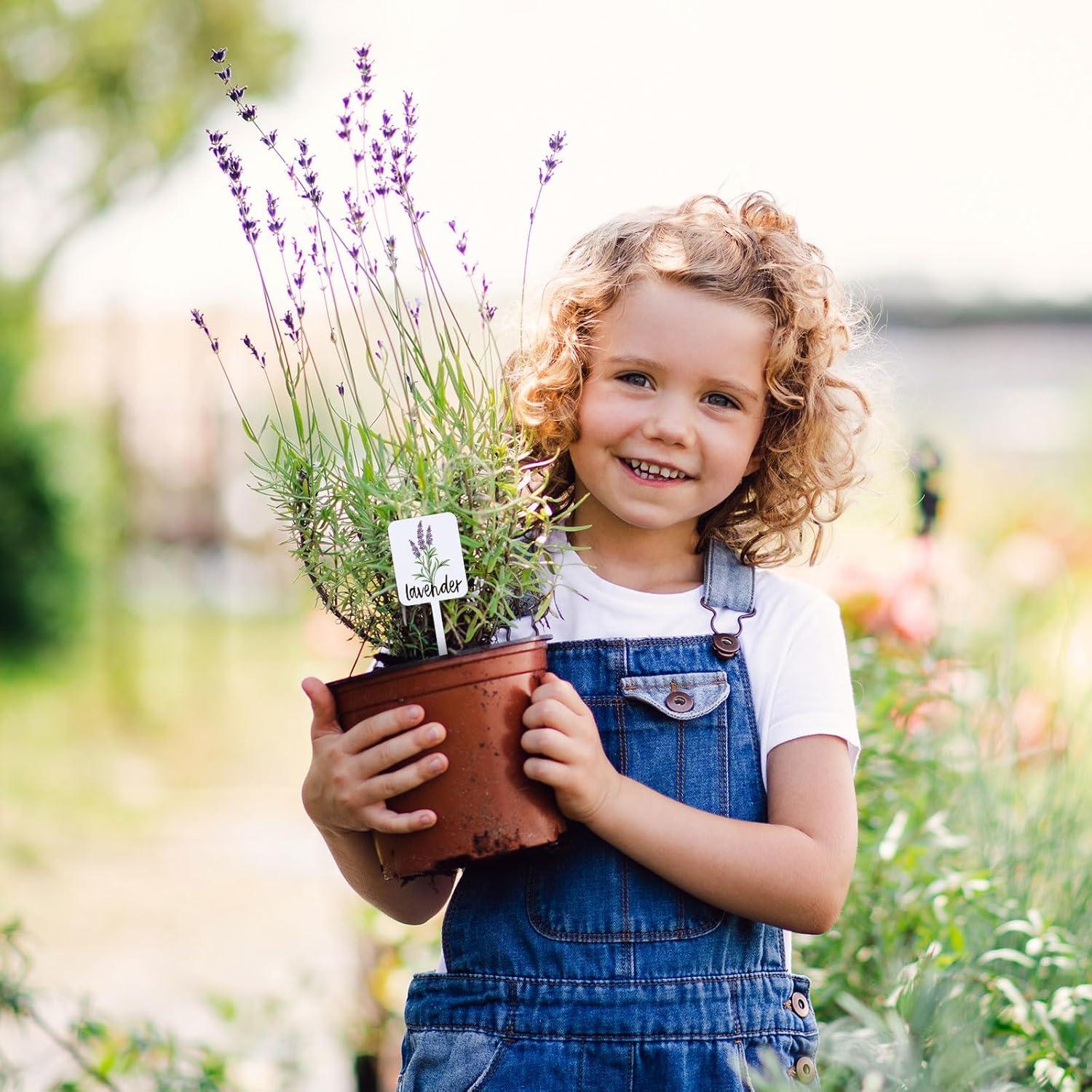 Etiquetas de Plantas Acrílico Whaline 24 Pcs 12 Diseños