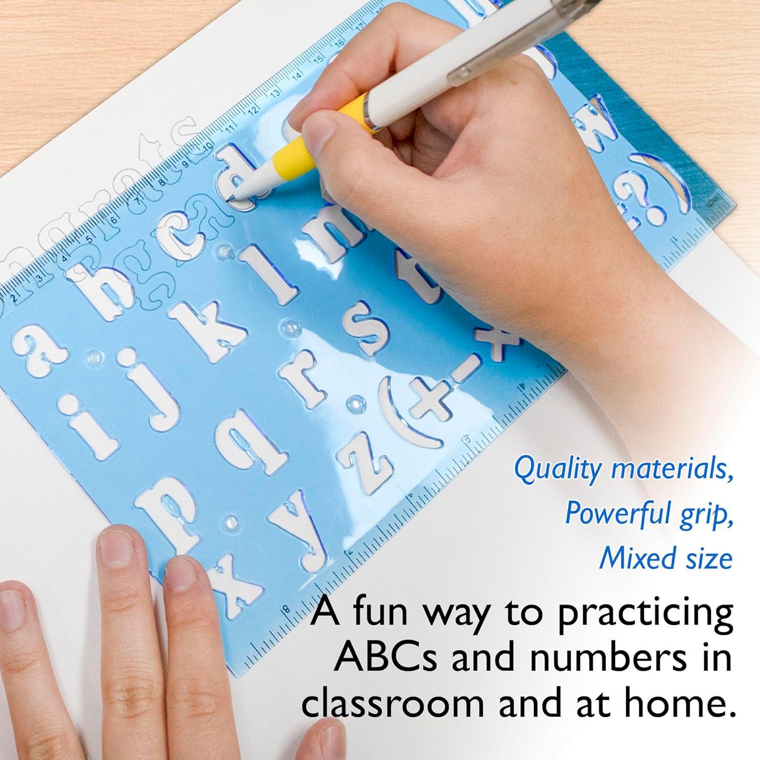 Juego de Plantillas de Letras BAZIC 20 mm 2 Piezas