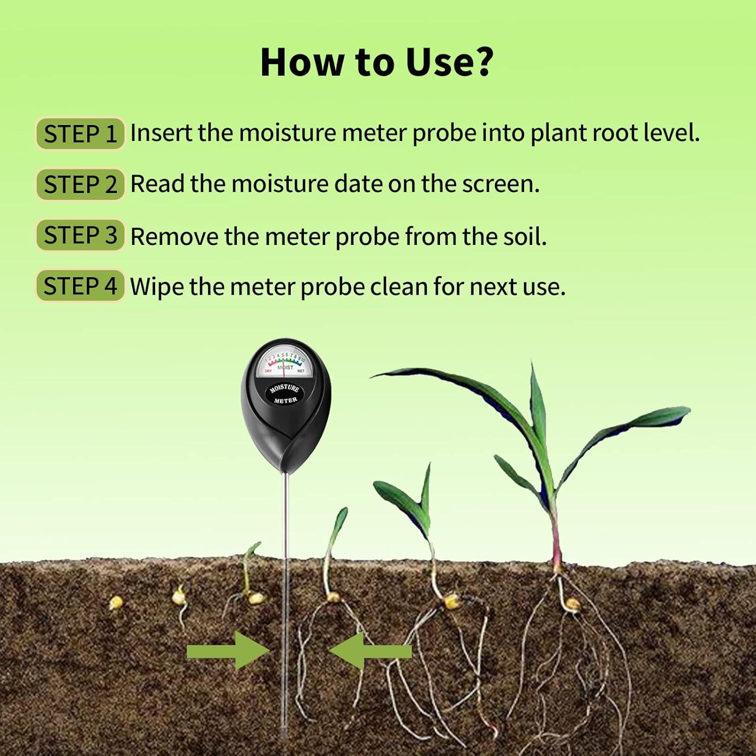 Medidor de Humedad del Suelo IUSEIT para Jardín 17 cm