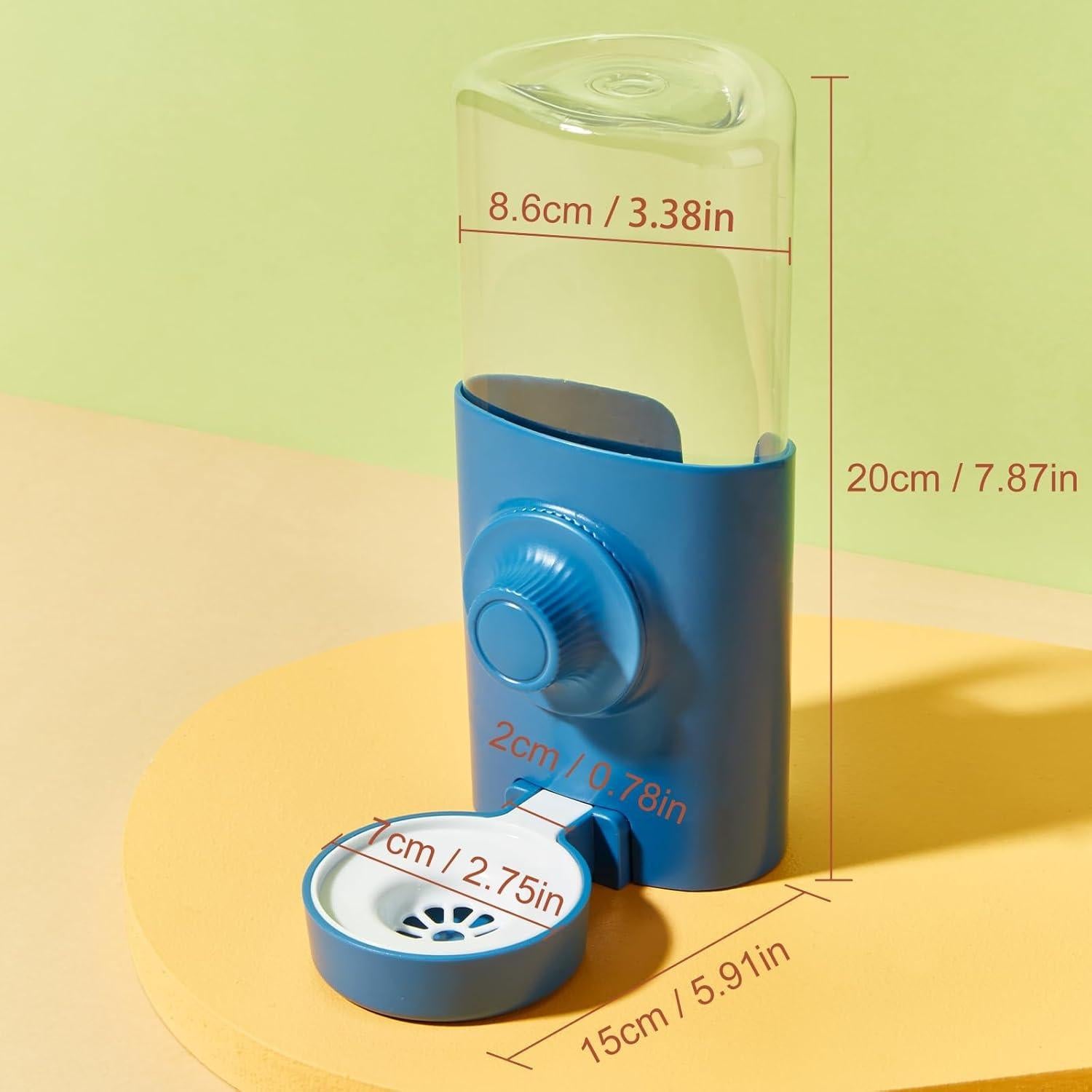 Botella de Agua para Mascotas Septillar 600ml Azul