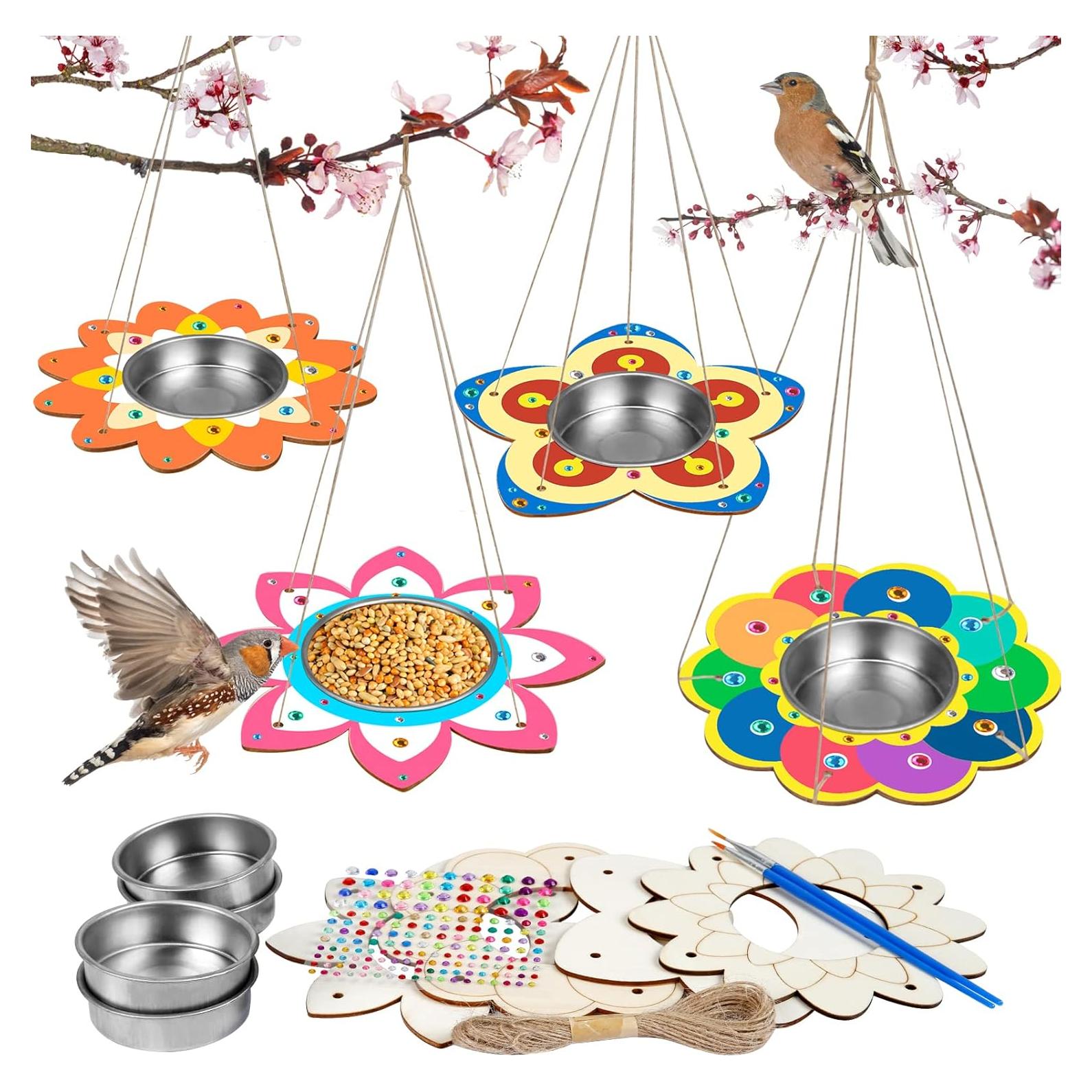 Kit de Alimentadores de Aves Fennoral para Niños - 4 Piezas DIY