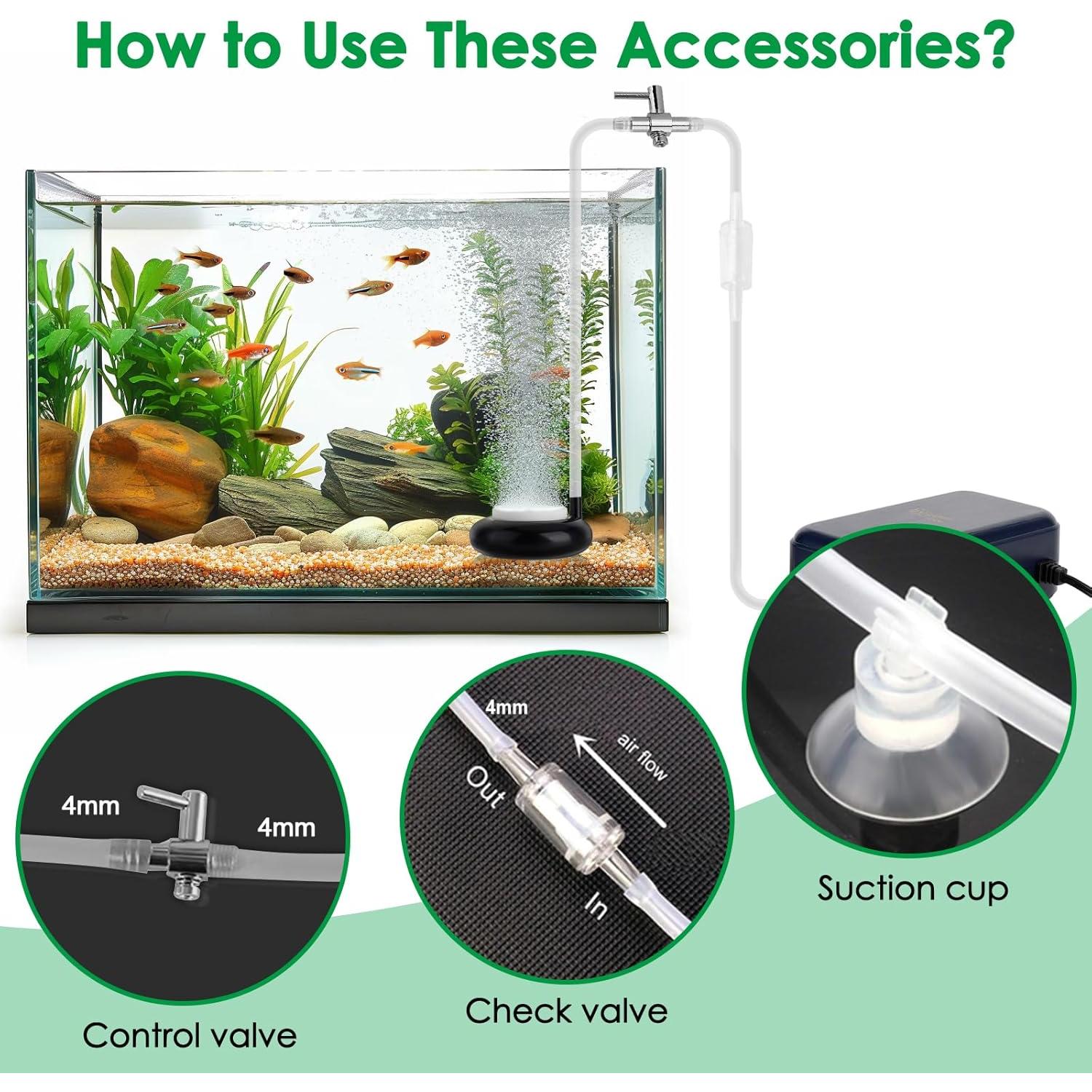 Piedra de Aire para Acuario Hygger 5.08 cm, Burbujeador Nano