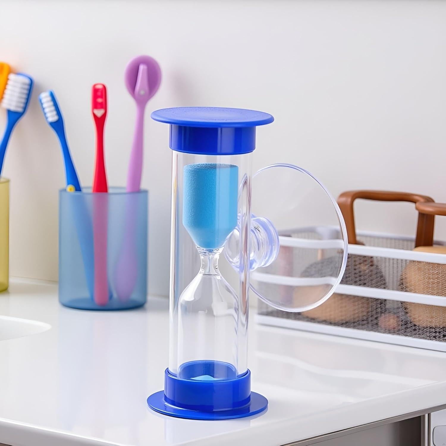 Temporizador de Arena de Plástico 2 Minutos SquarezhenBo Azul