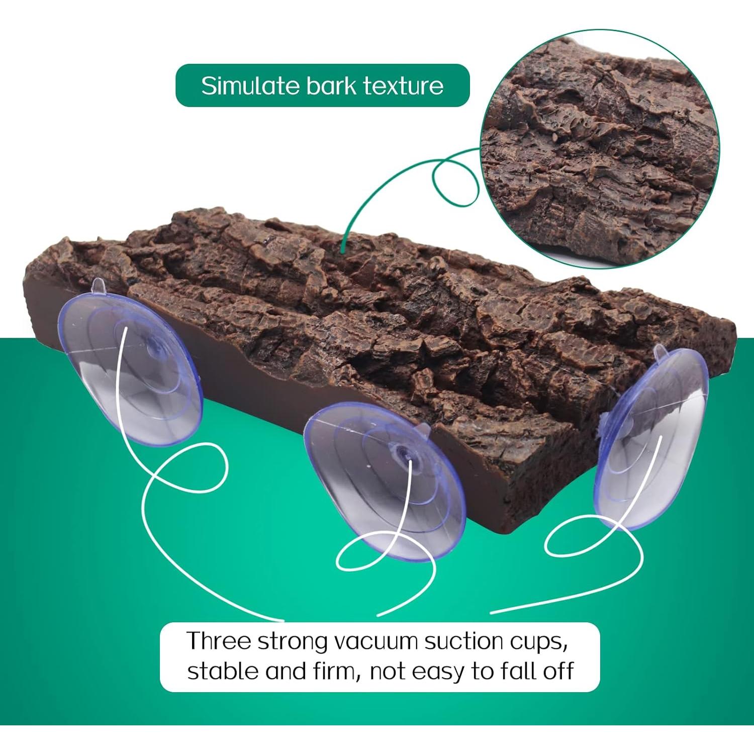 Plataforma Flotante para Tortugas Abustle Pig - Roca Natural 22x13x4 cm