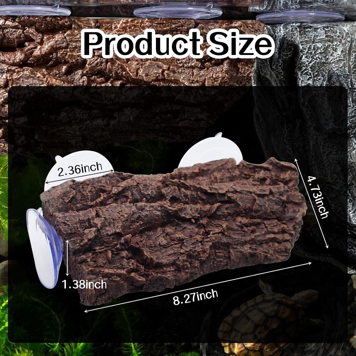 Plataforma Flotante para Tortugas Abustle Pig - Roca Natural 22x13x4 cm