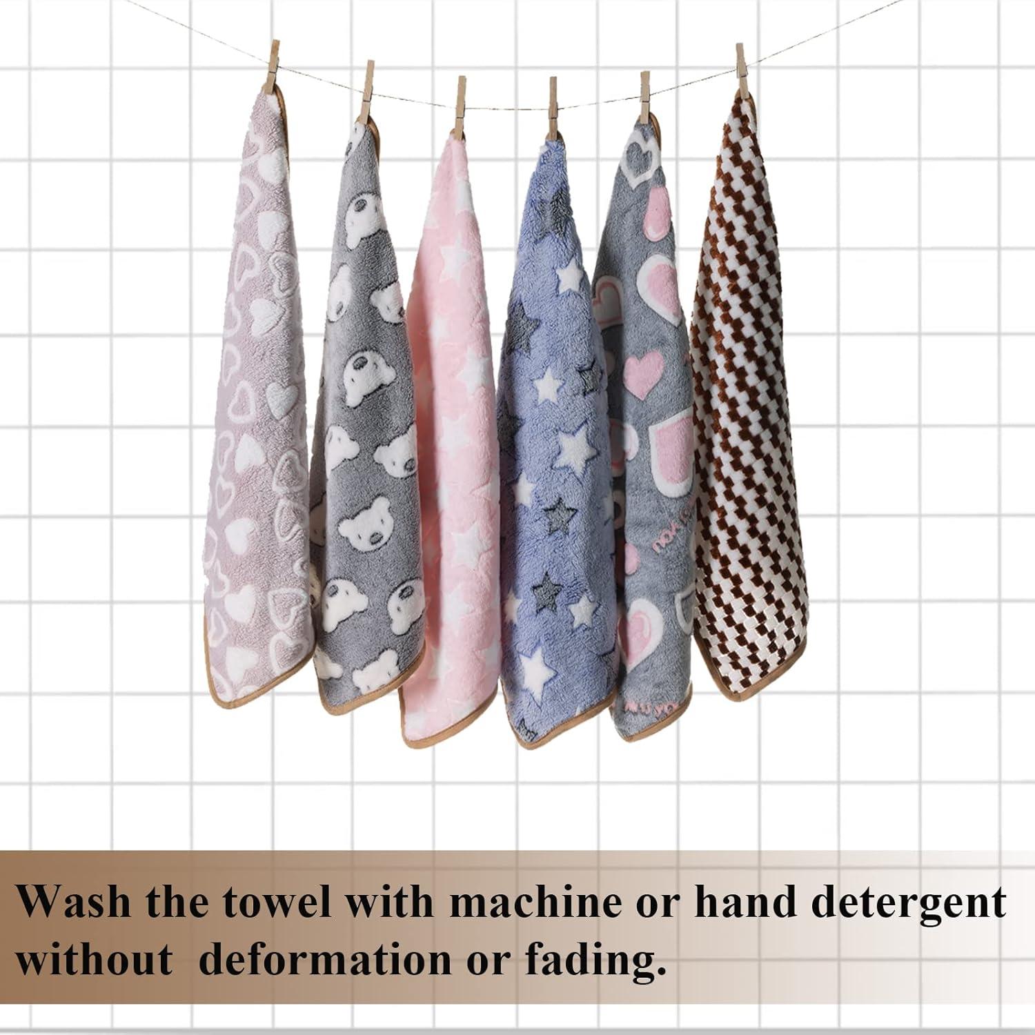 Mantitas de Fleece Grddaef 6 Piezas Impermeables 20x20 cm