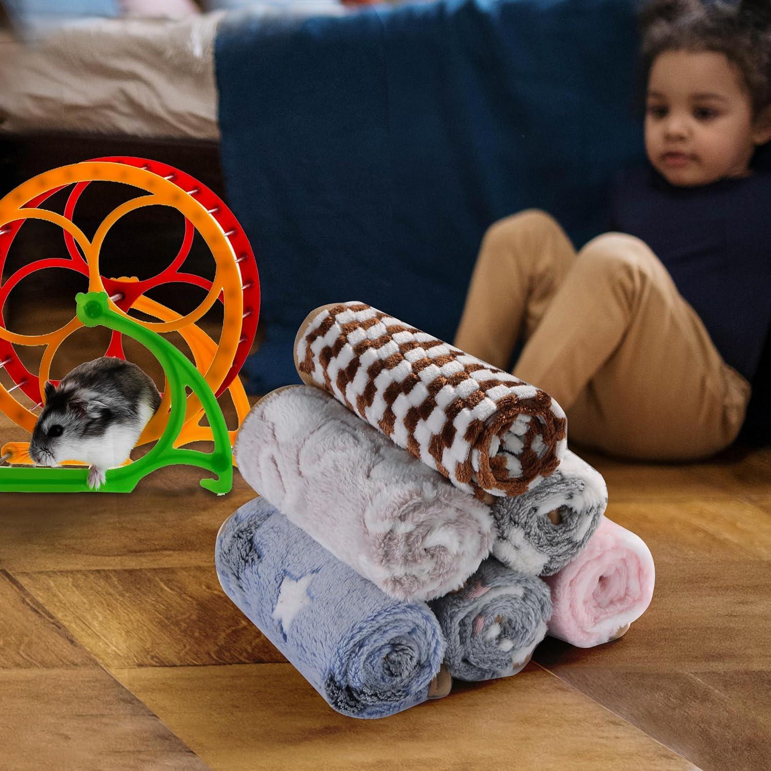 Mantitas de Fleece Grddaef 6 Piezas Impermeables 20x20 cm