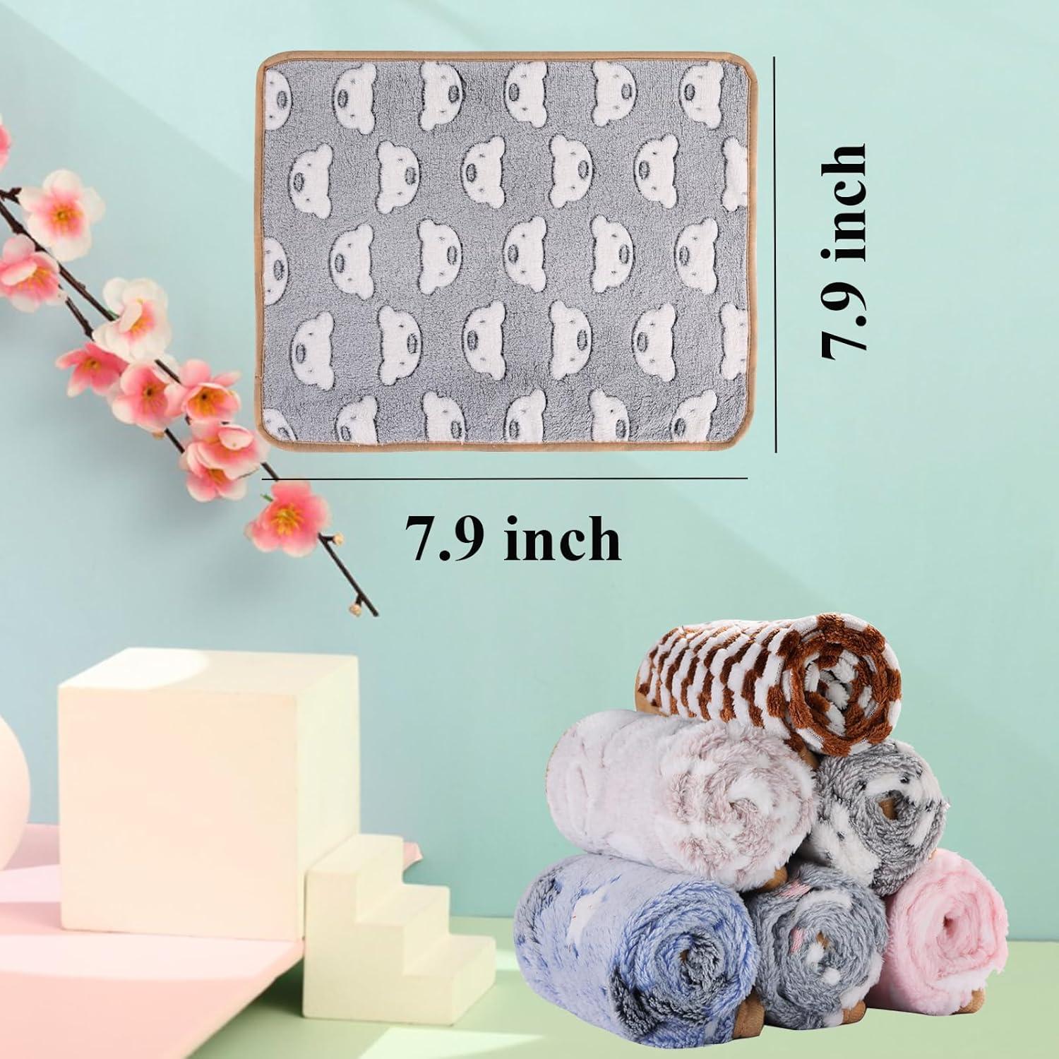 Mantitas de Fleece Grddaef 6 Piezas Impermeables 20x20 cm