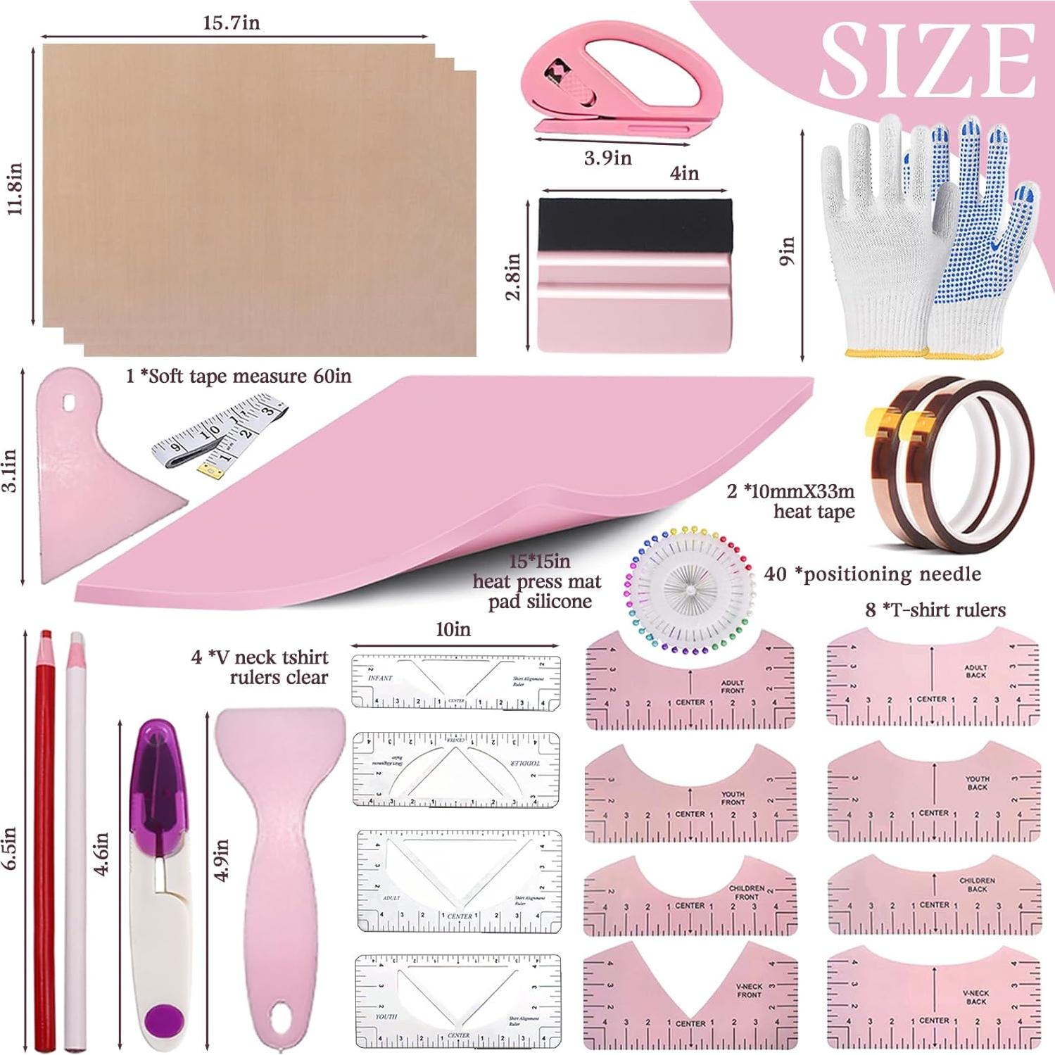 Kit de Herramientas para Camisetas DNSGOOR 67 Pcs Sublimación