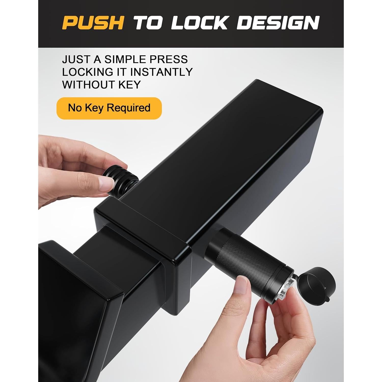 Cerradura de Enganche de Remolque RETRUE 5/8" Ajustable 3-3.5"