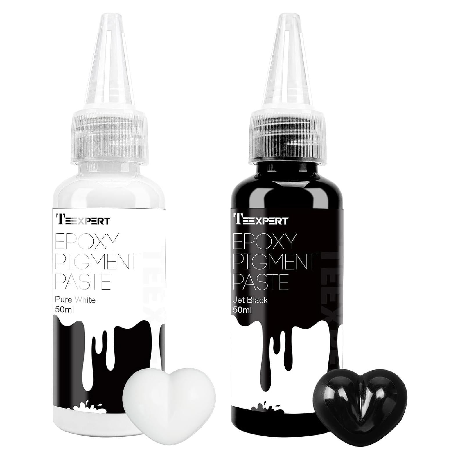 Pasta de Pigmento Epóxico Teexpert 100ml Negro y Blanco