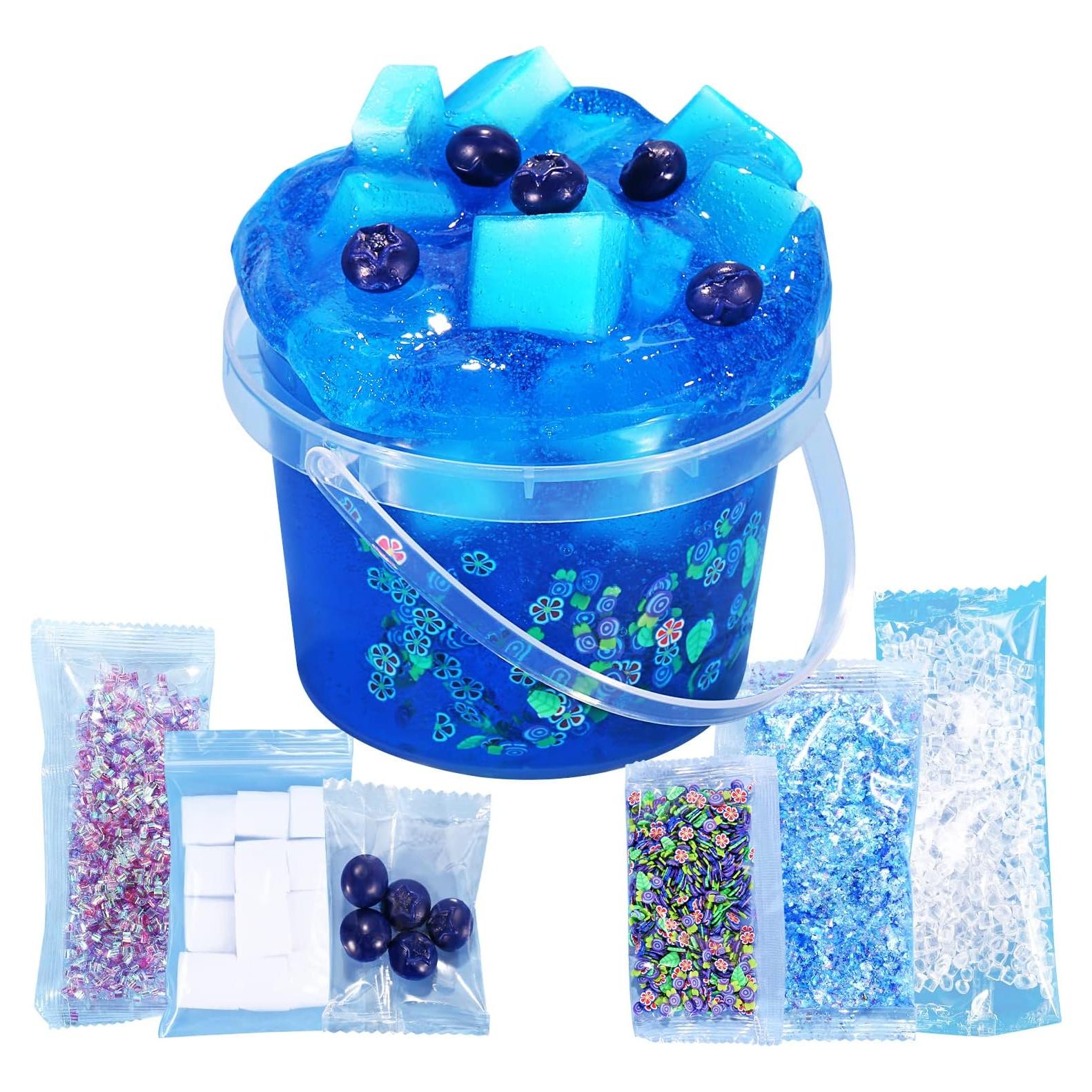 Cubo de Gelatina Azul Azeperoy con 6 Adiciones - Juguete DIY