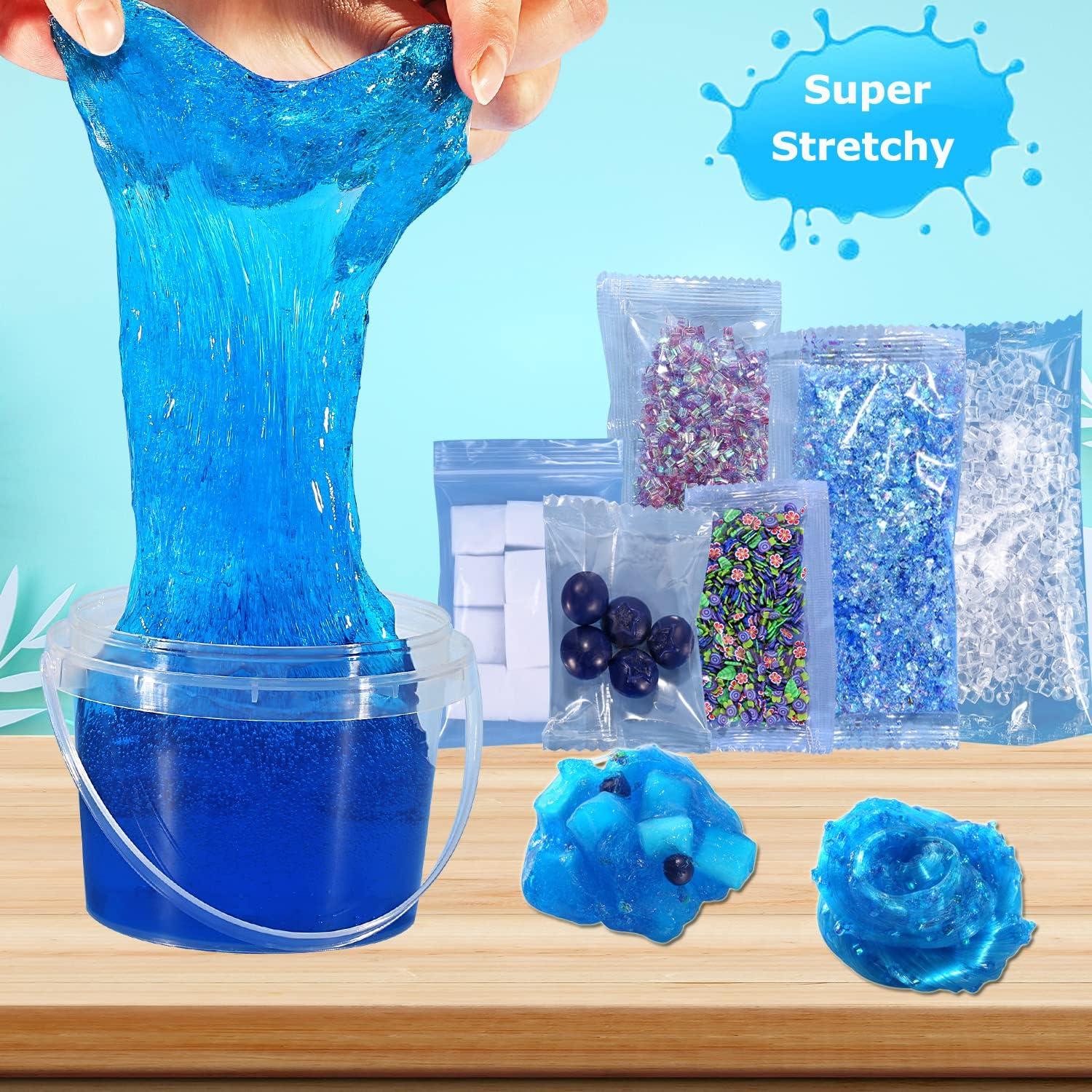 Cubo de Gelatina Azul Azeperoy con 6 Adiciones - Juguete DIY