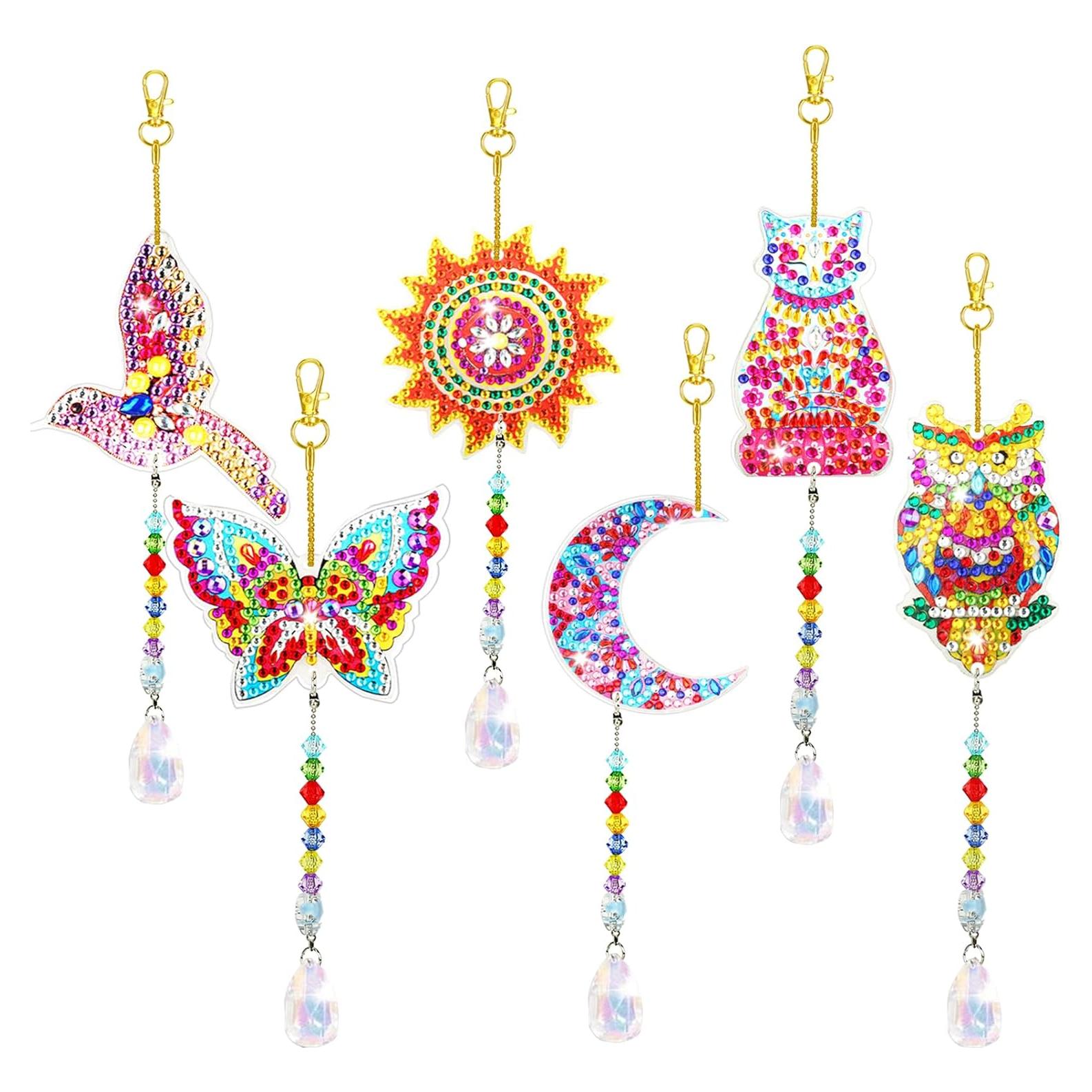 6 Piezas Atrapa Sol de Pintura de Diamante WALACT DIY