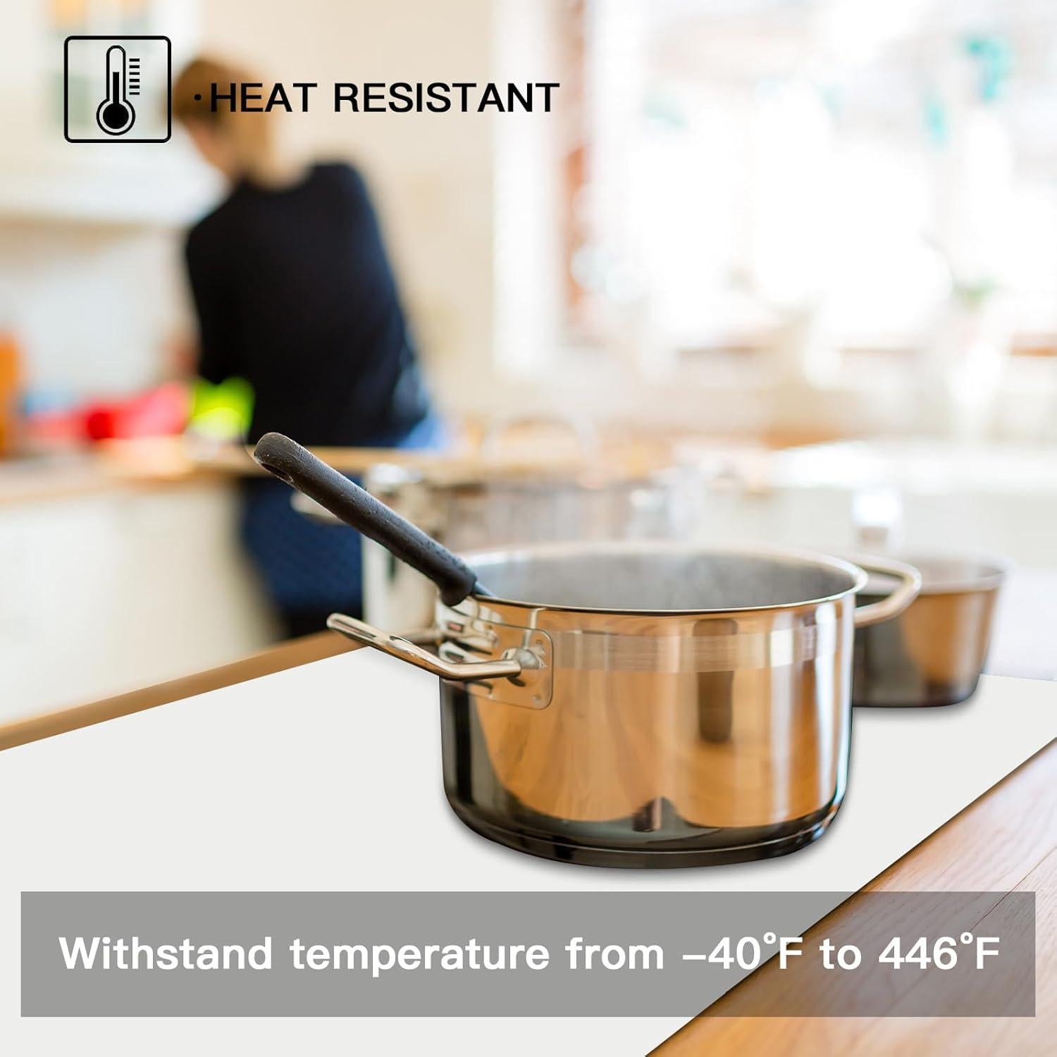 Alfombrilla de Silicona Ultibe 120x60cm Antideslizante Gris Beige