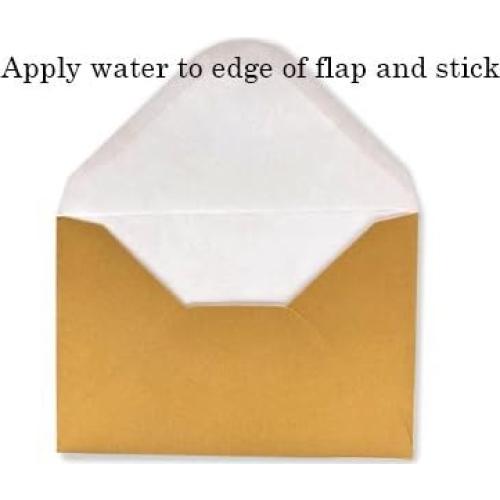 Mini Sobres Dorados 10.16 x 6.99 cm Purple Q Crafts - Paquete de 100