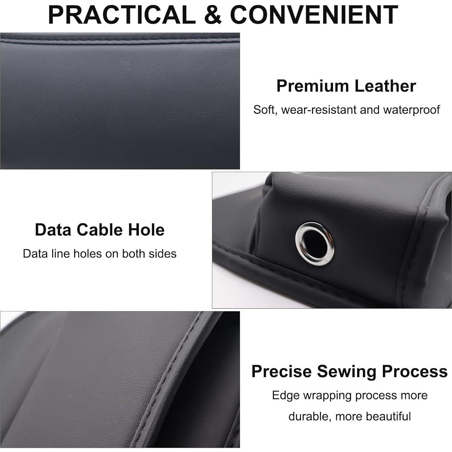 Relleno Espacio Asientos Coche Elegananccy Cuero Premium Negro