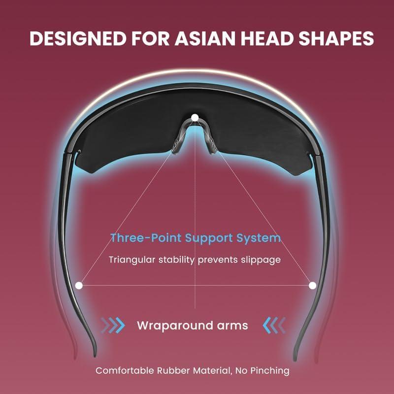 Gafas de sol deportivas Powster UV400 para ciclismo y correr