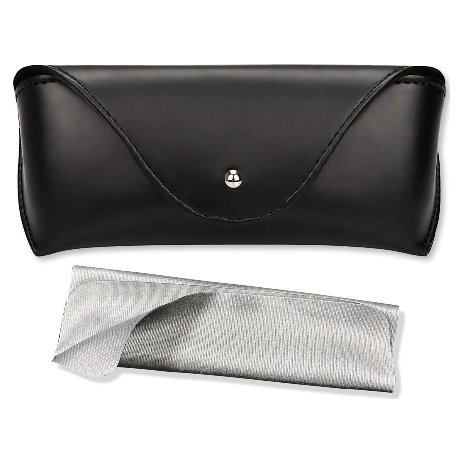 Estuche de Gafas de Cuero PU LogHog, Semirrígido 16x7x5cm