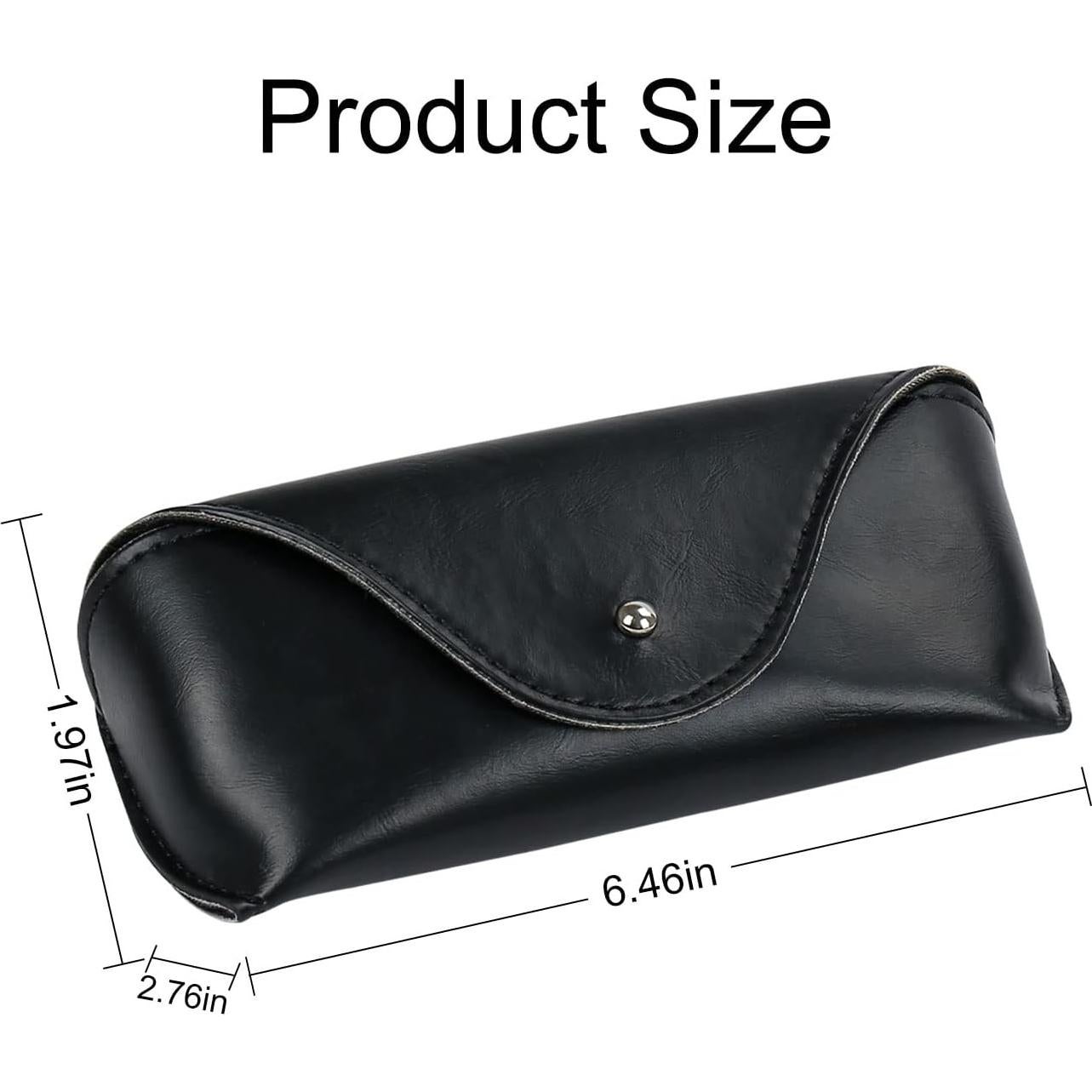 Estuche de Gafas de Cuero PU LogHog, Semirrígido 16x7x5cm