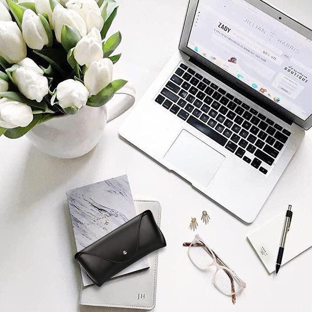 Estuche de Gafas de Cuero PU LogHog, Semirrígido 16x7x5cm