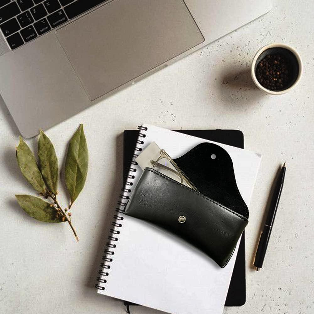 Estuche de Gafas de Cuero PU LogHog, Semirrígido 16x7x5cm