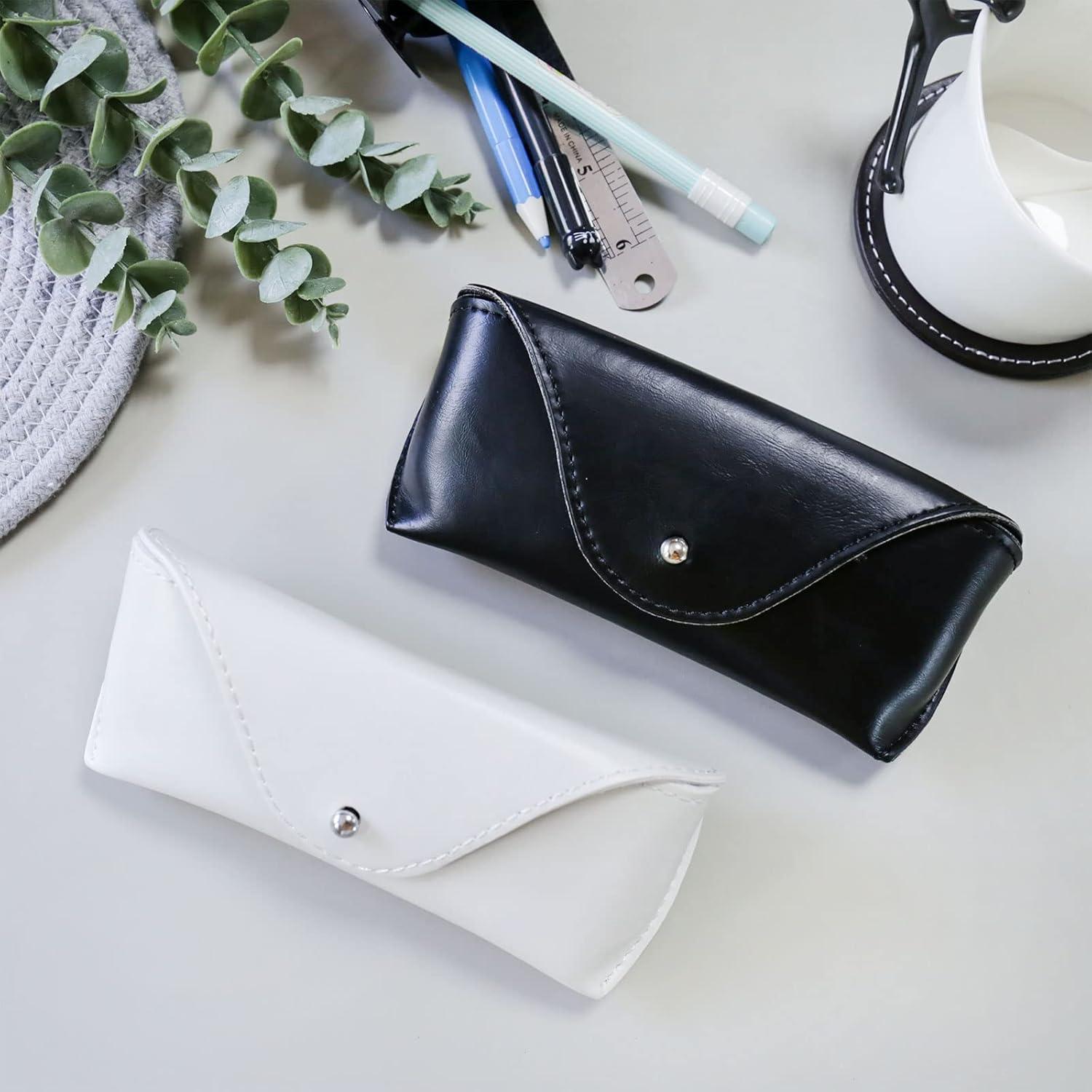 Estuche de Gafas de Cuero PU LogHog, Semirrígido 16x7x5cm