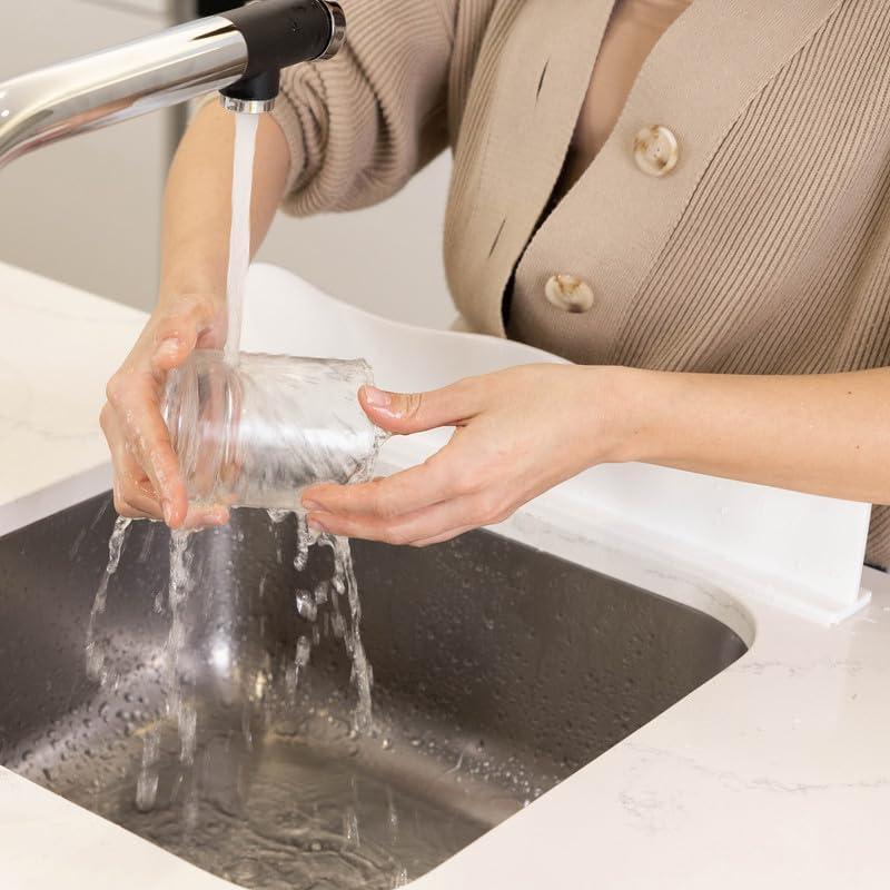 Protector de Salpicaduras TYOARO Silicona Blanco 44.2x4.3x9.1cm