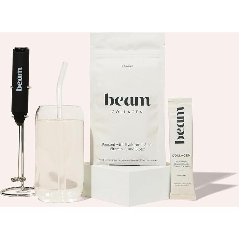 Polvo de Colágeno Beam 10.2g - Colágeno Tipo 1 y 3 con Biotina