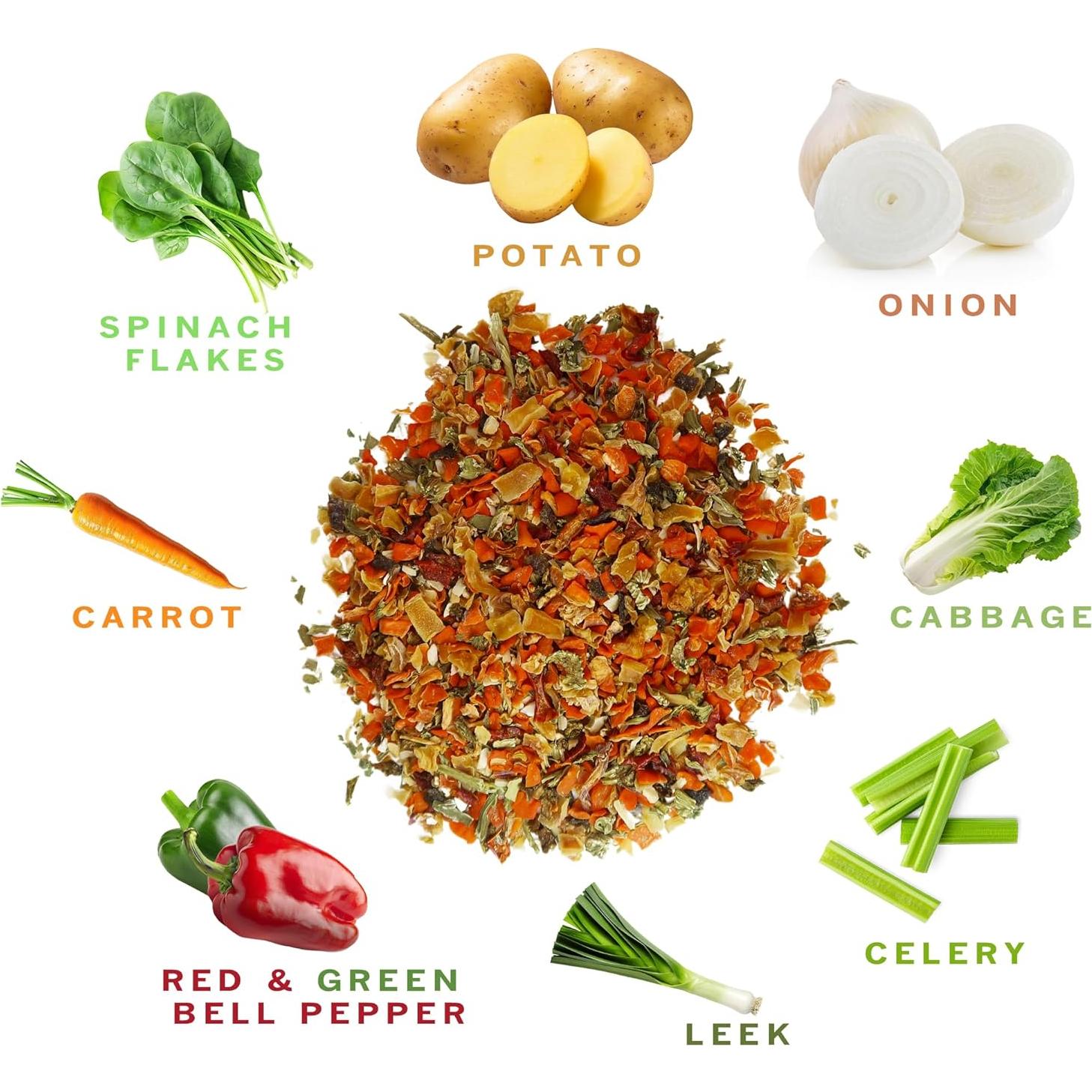 Coberturas de Ramen Secas Spices Village 907 g - Mezcla de Verduras